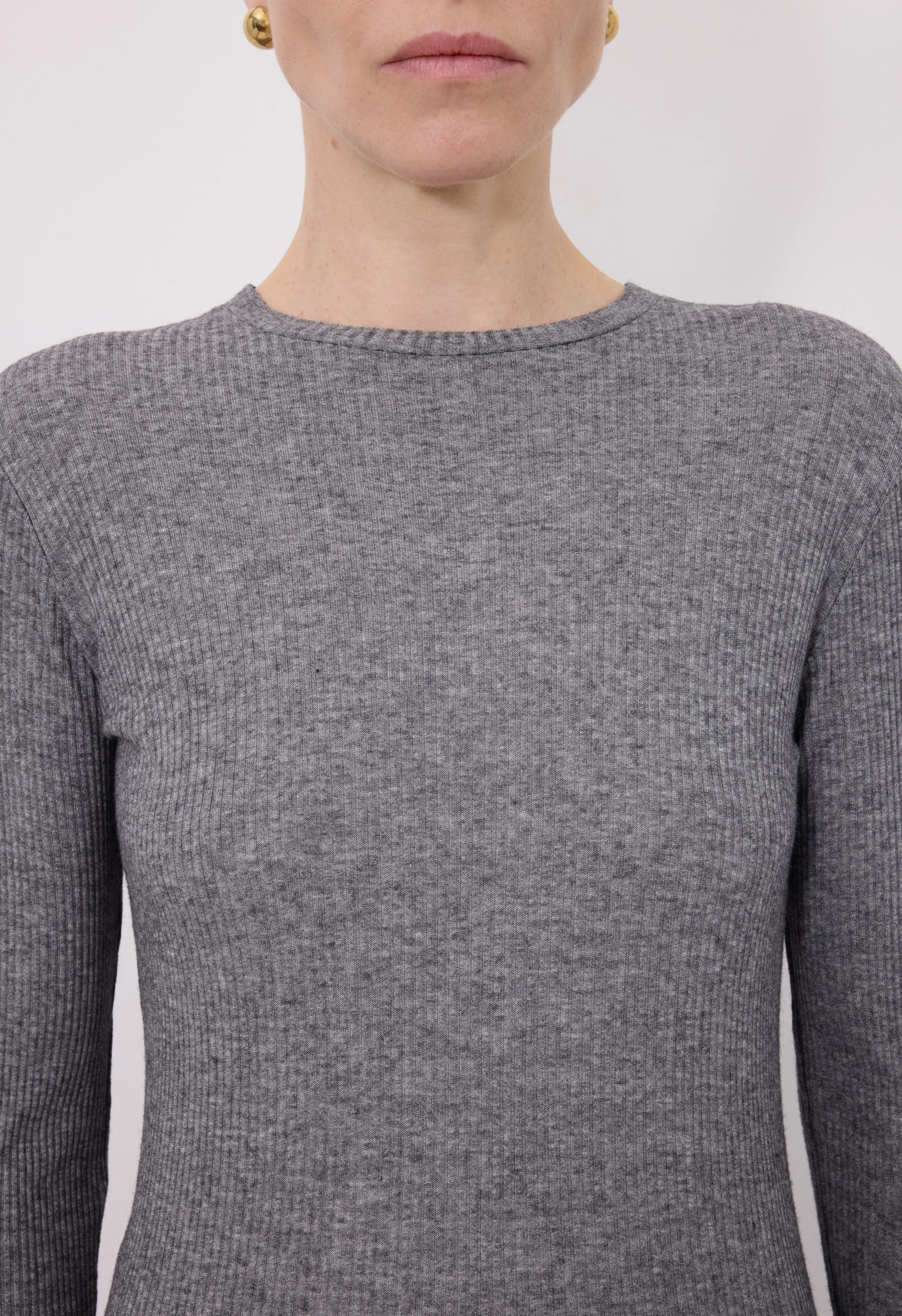 ORTIGIA LDS Ribbed jersey long sleeve t-shirt sold by Loulou De Saison product image thumbnail 4