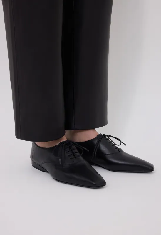 NORA LDS Nappa leather Derby shoes sold by Loulou De Saison