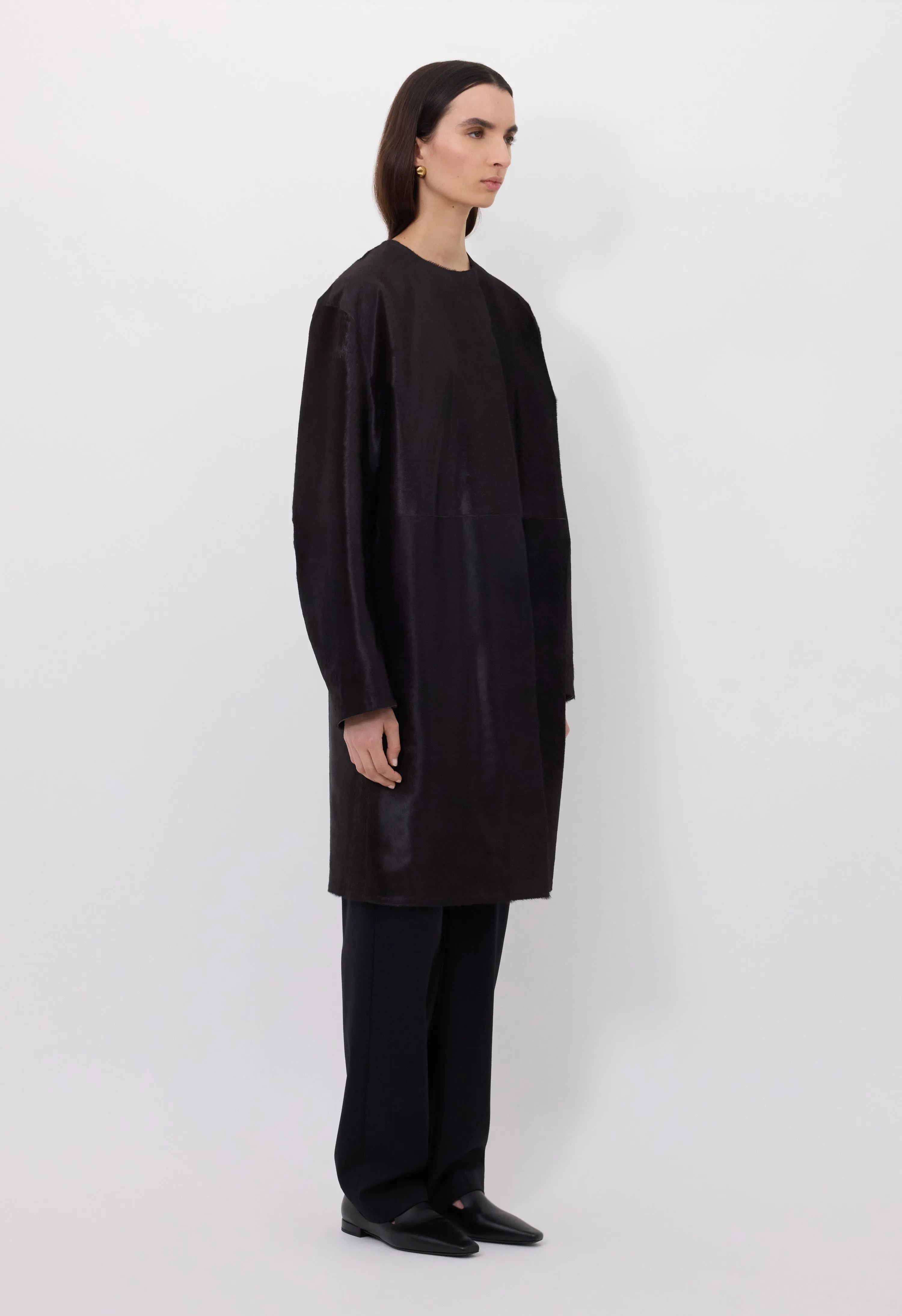 MILLER Pony effect leather coat sold by Loulou De Saison product image thumbnail 3