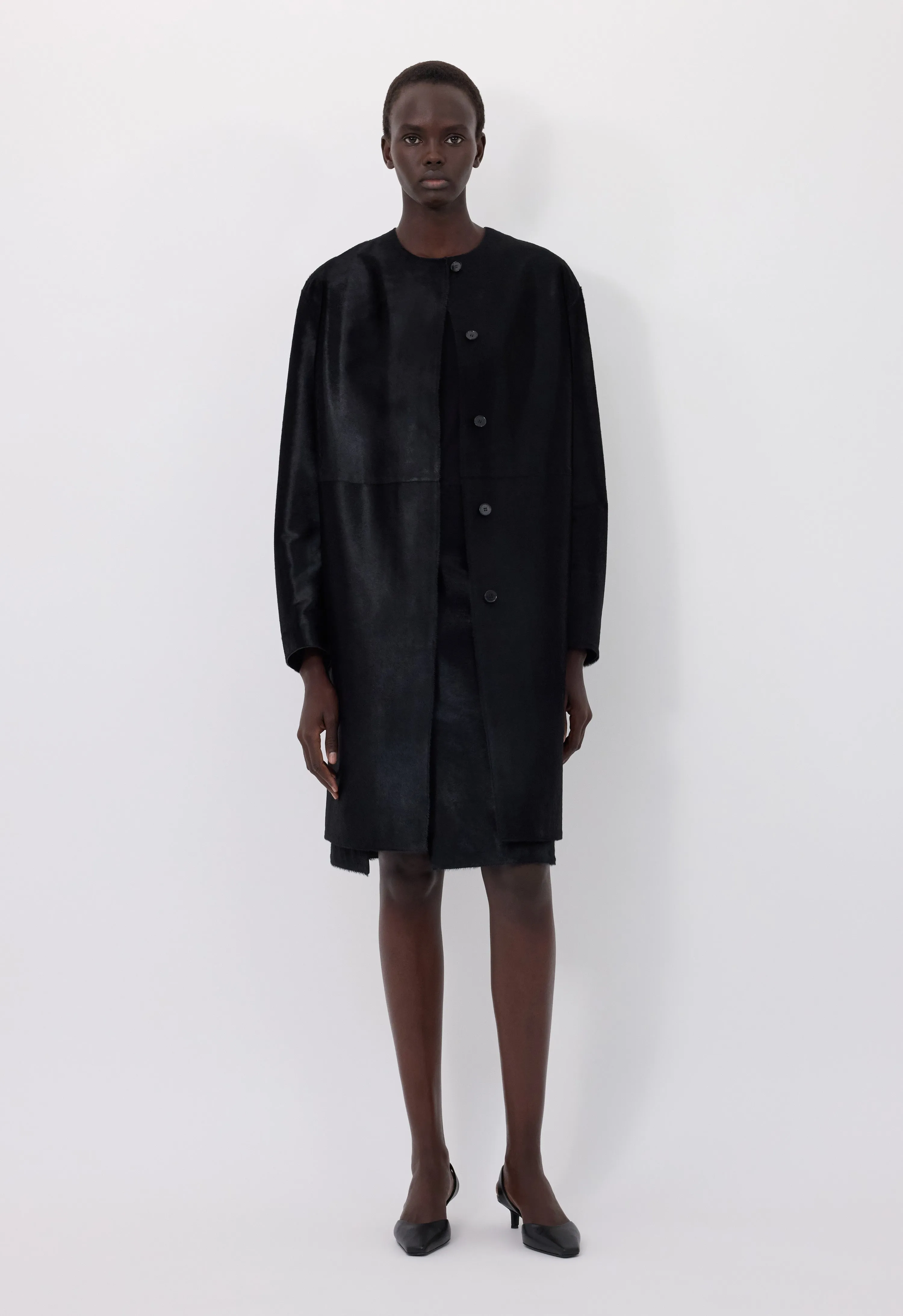 MILLER Pony effect leather coat sold by Loulou De Saison