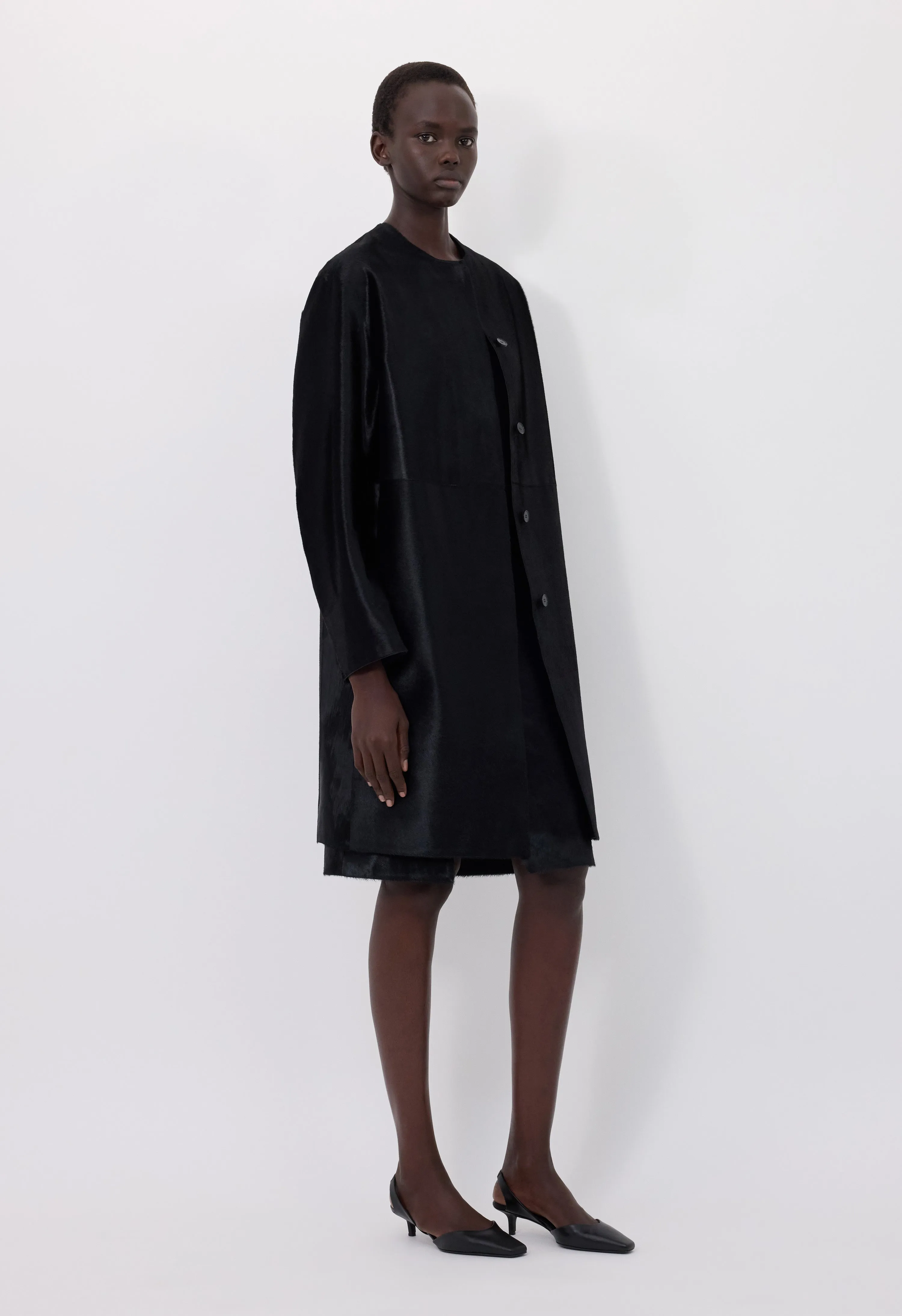 MILLER Pony effect leather coat sold by Loulou De Saison product image thumbnail 3