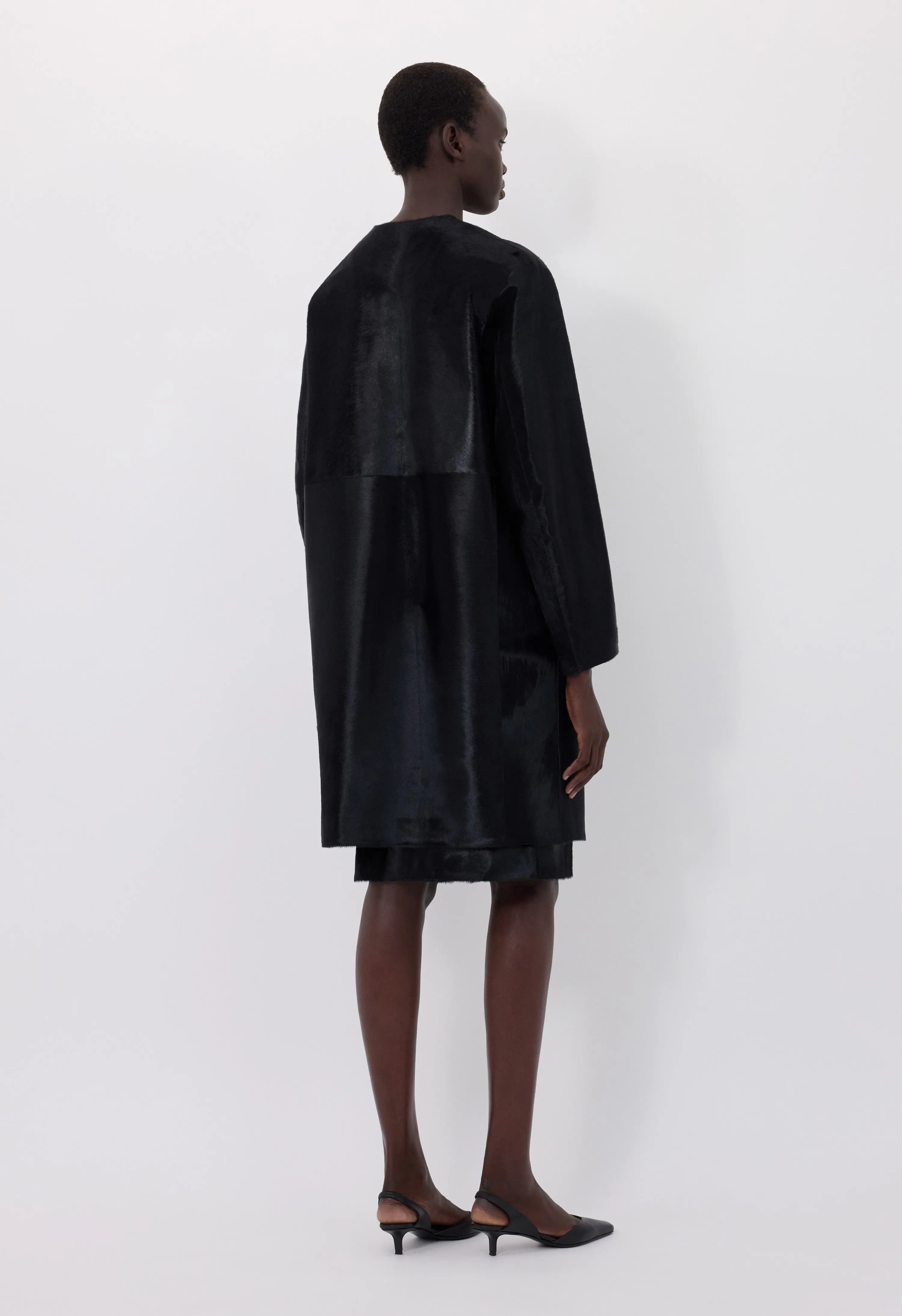 MILLER Pony effect leather coat sold by Loulou De Saison product image thumbnail 5