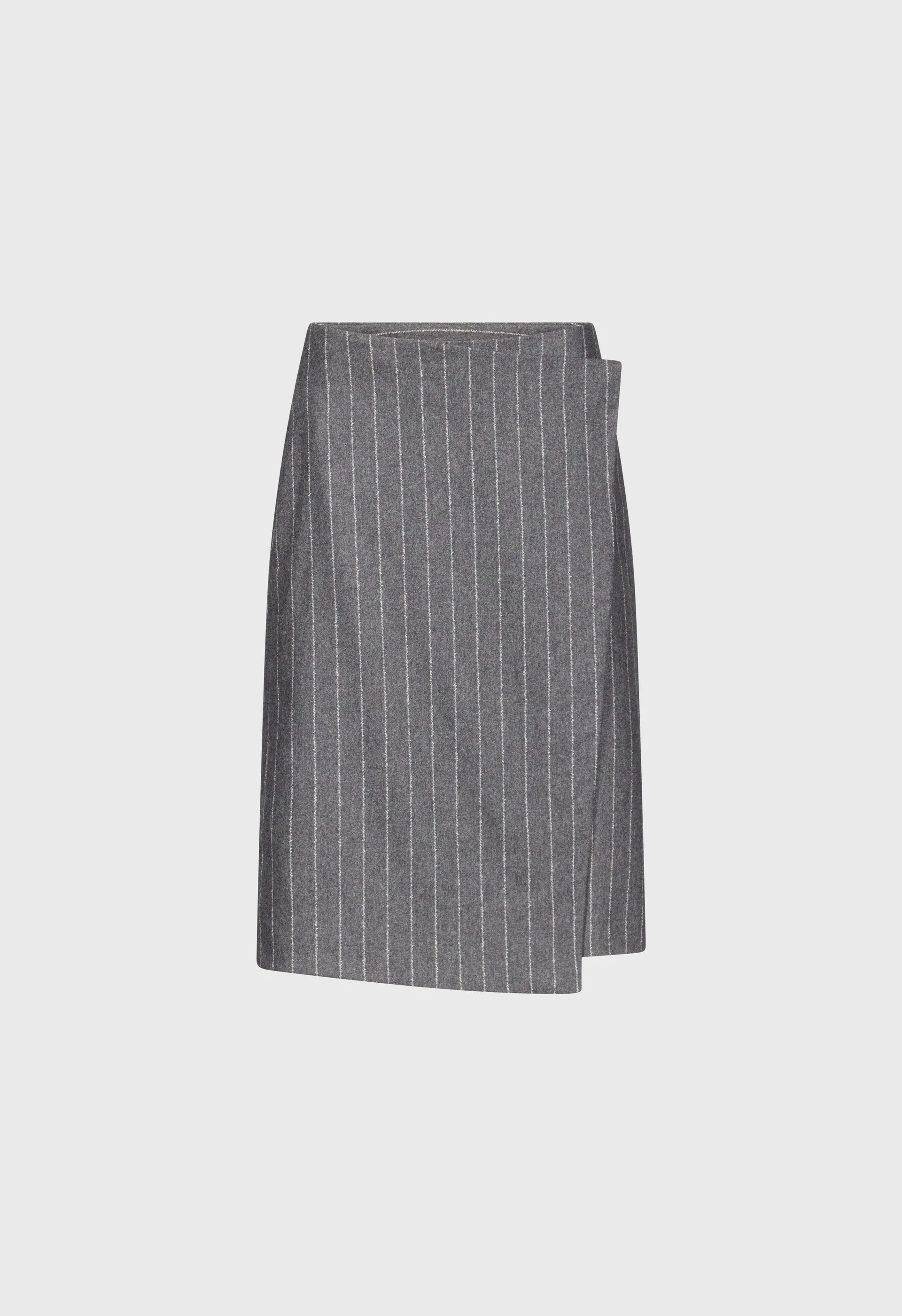 MASON Striped flannel wrap skirt sold by Loulou De Saison product image thumbnail 2