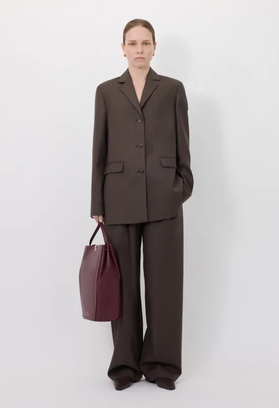MARCIA Chambray wool jacket made by Loulou De Saison
