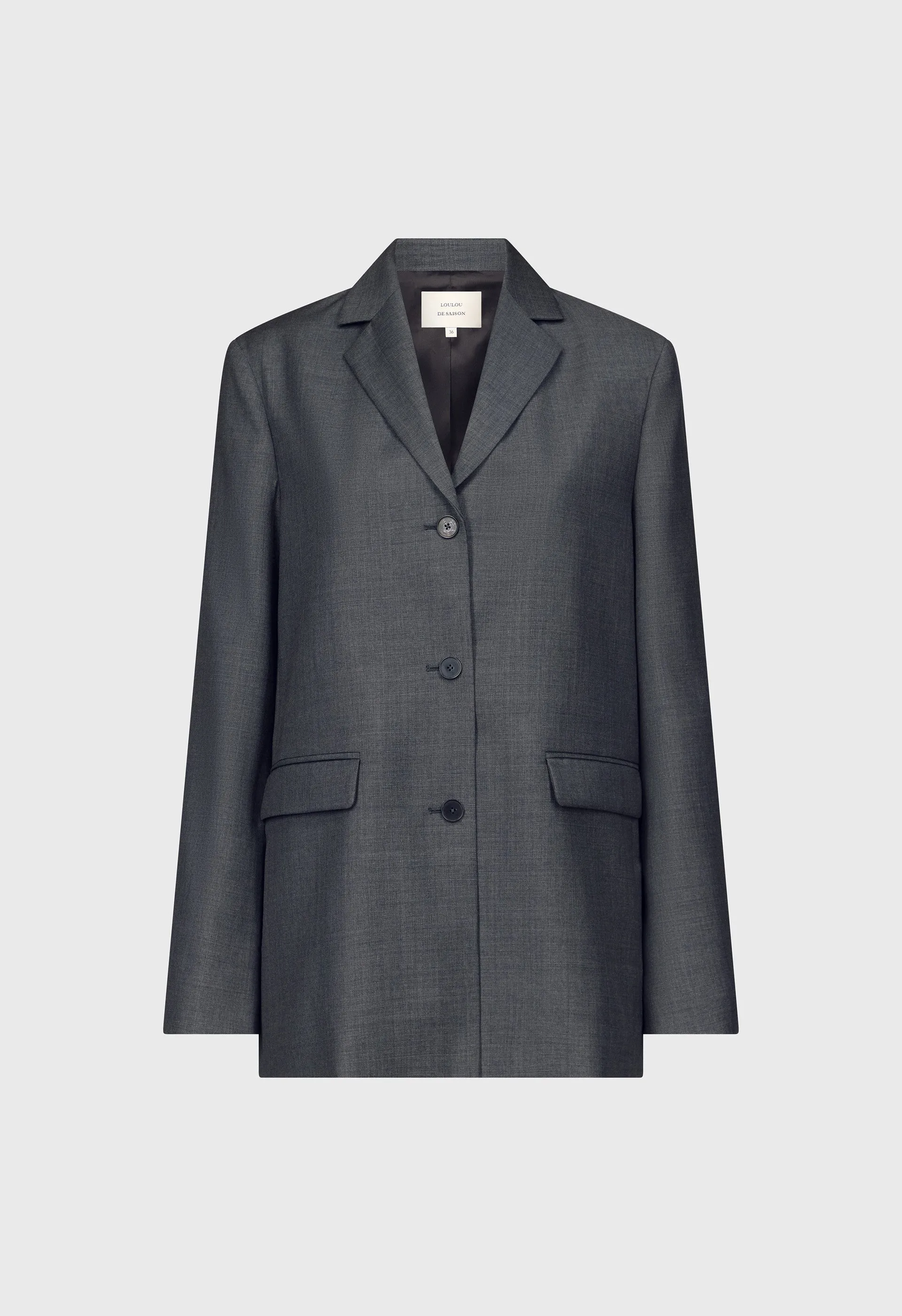 MARCIA Chambray wool jacket sold by Loulou De Saison product image thumbnail 2