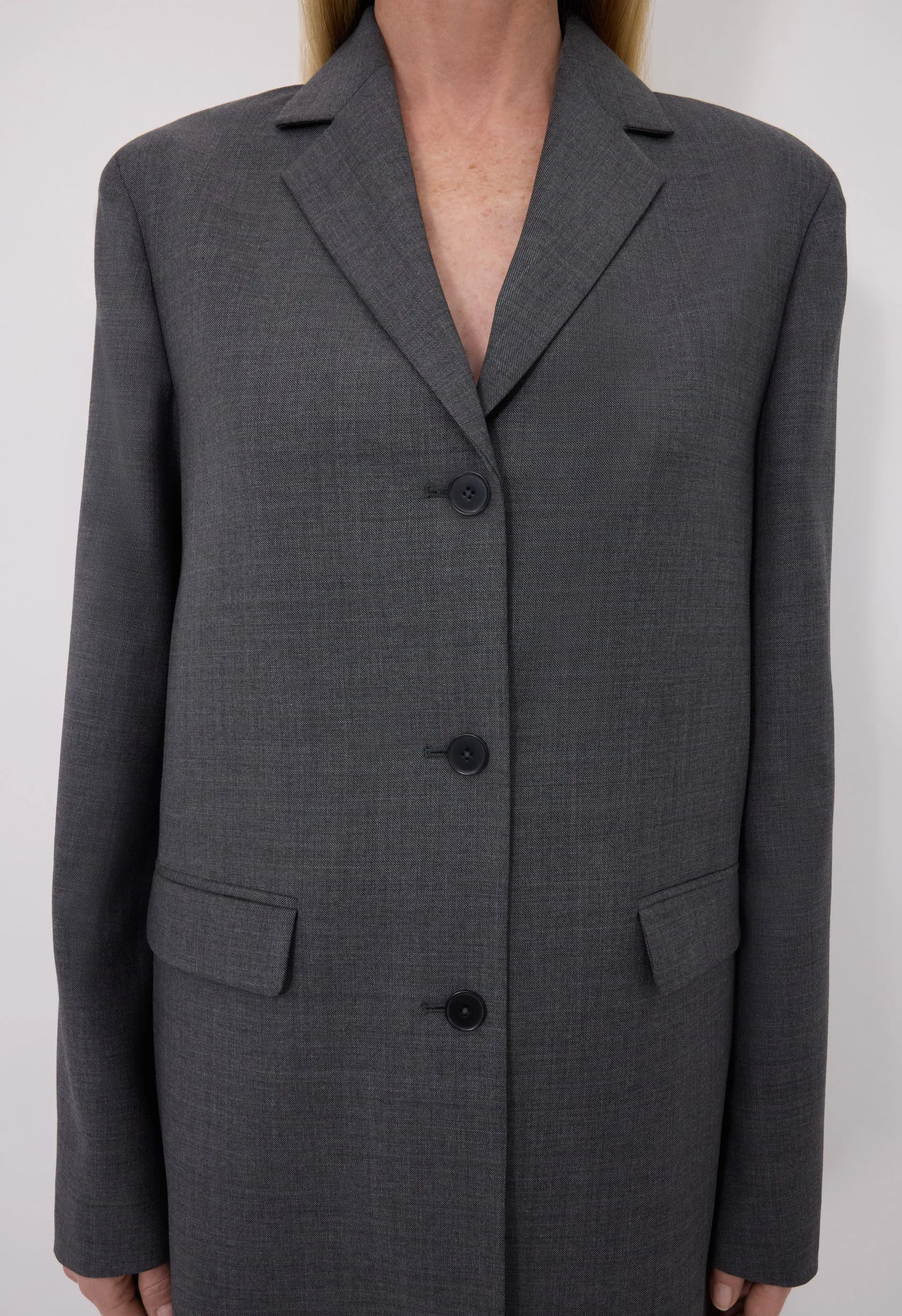 MARCIA Chambray wool jacket sold by Loulou De Saison product image thumbnail 5