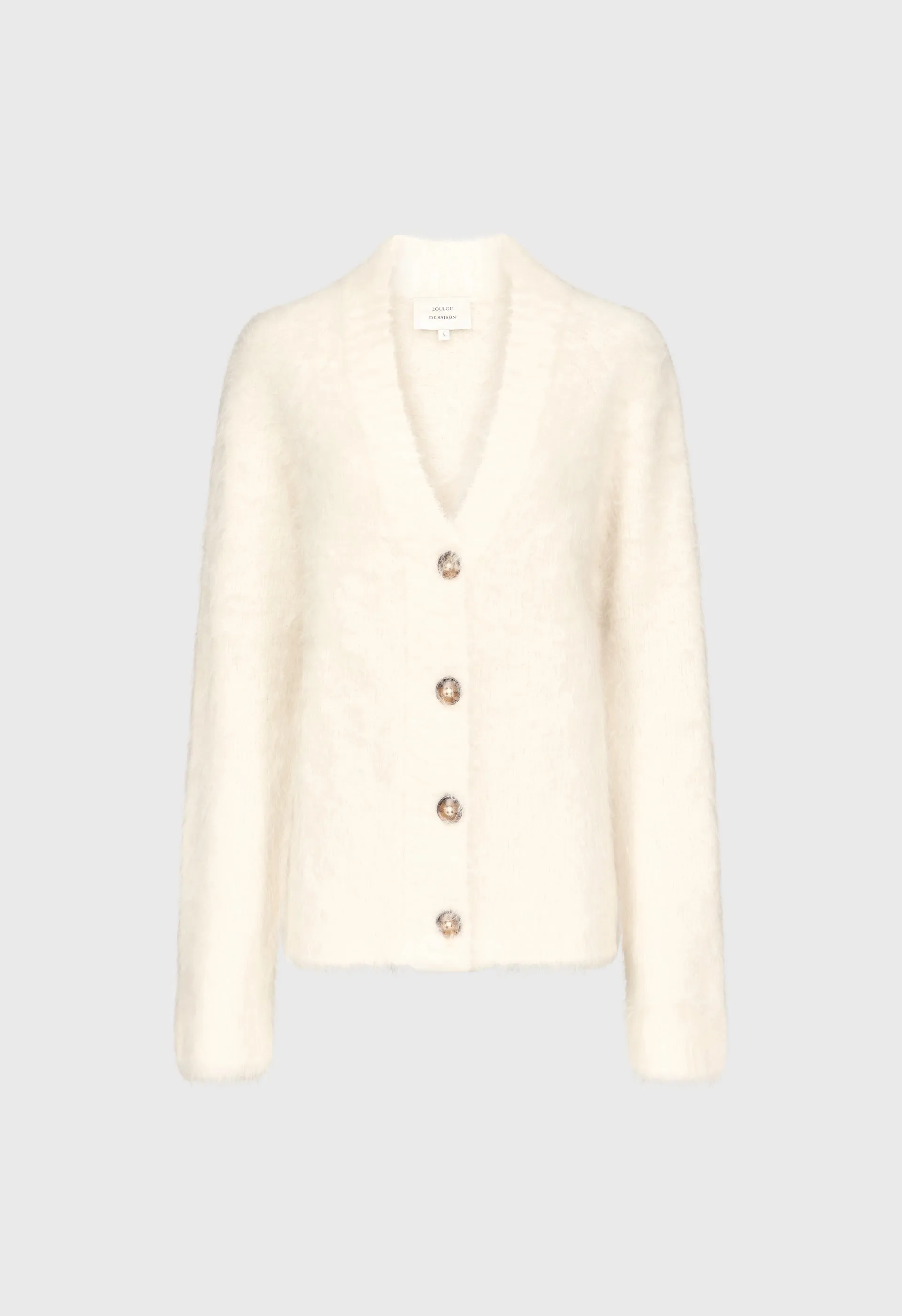 LYNN Hairy alpaca cardigan sold by Loulou De Saison product image thumbnail 2