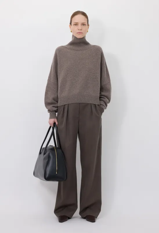 LUKE Stand collar wool sweater sold by Loulou De Saison