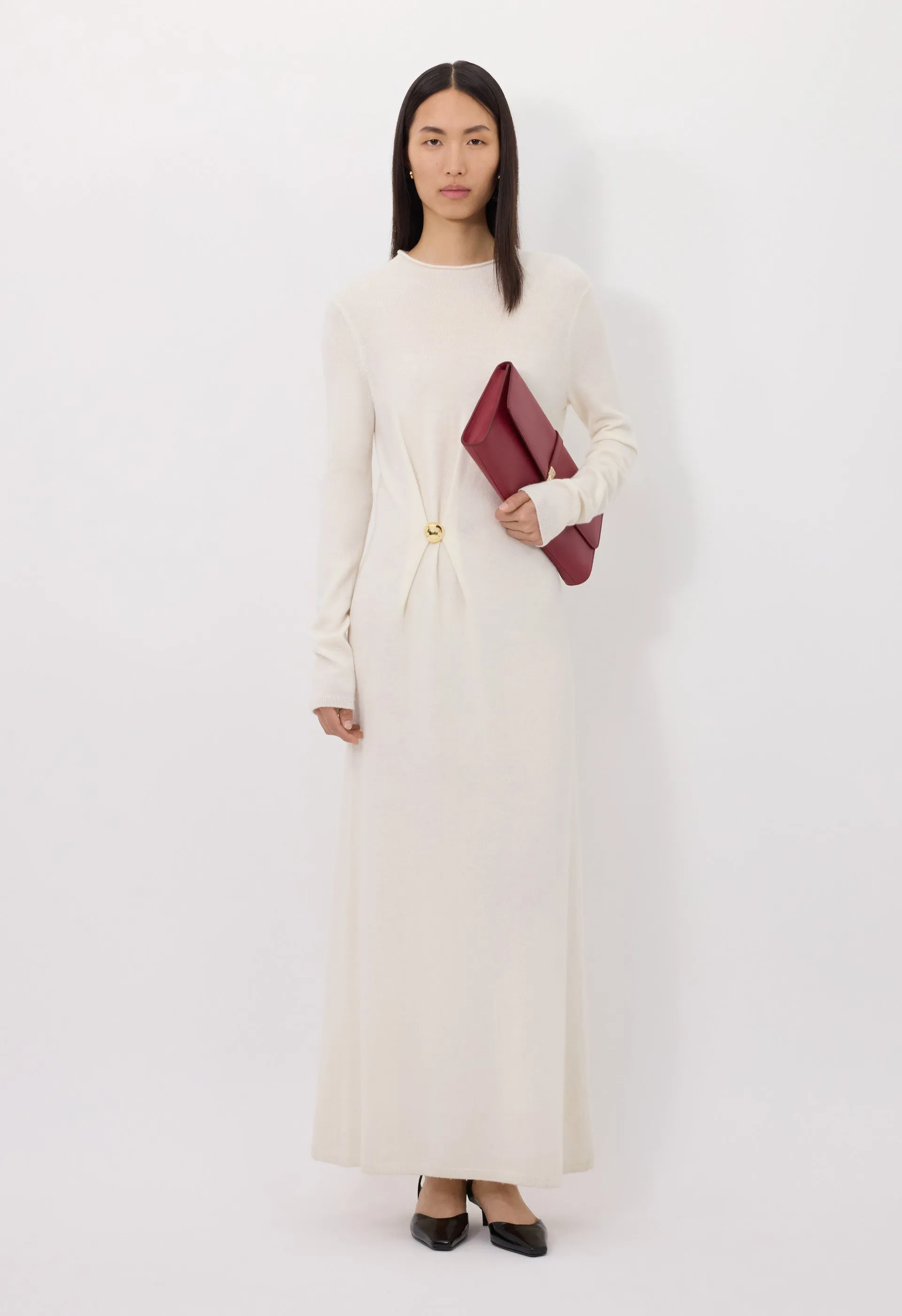 LUCERO Long metal ornament dress sold by Loulou De Saison