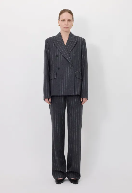 KALEN Striped flannel jacket made by Loulou De Saison