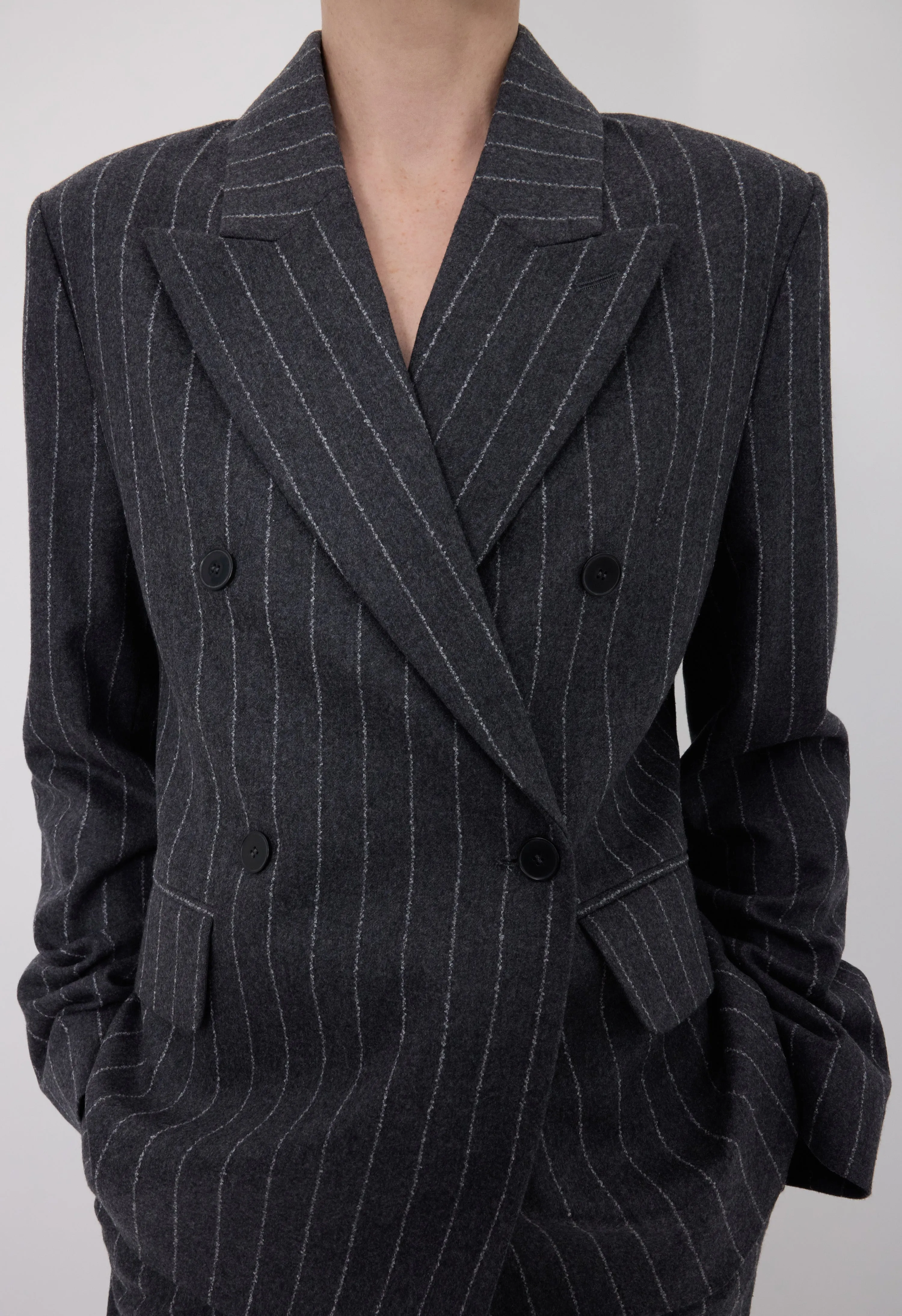 KALEN Striped flannel jacket sold by Loulou De Saison product image thumbnail 4