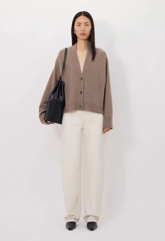 KAIA LDS Ribbed neckline cardigan sold by Loulou De Saison