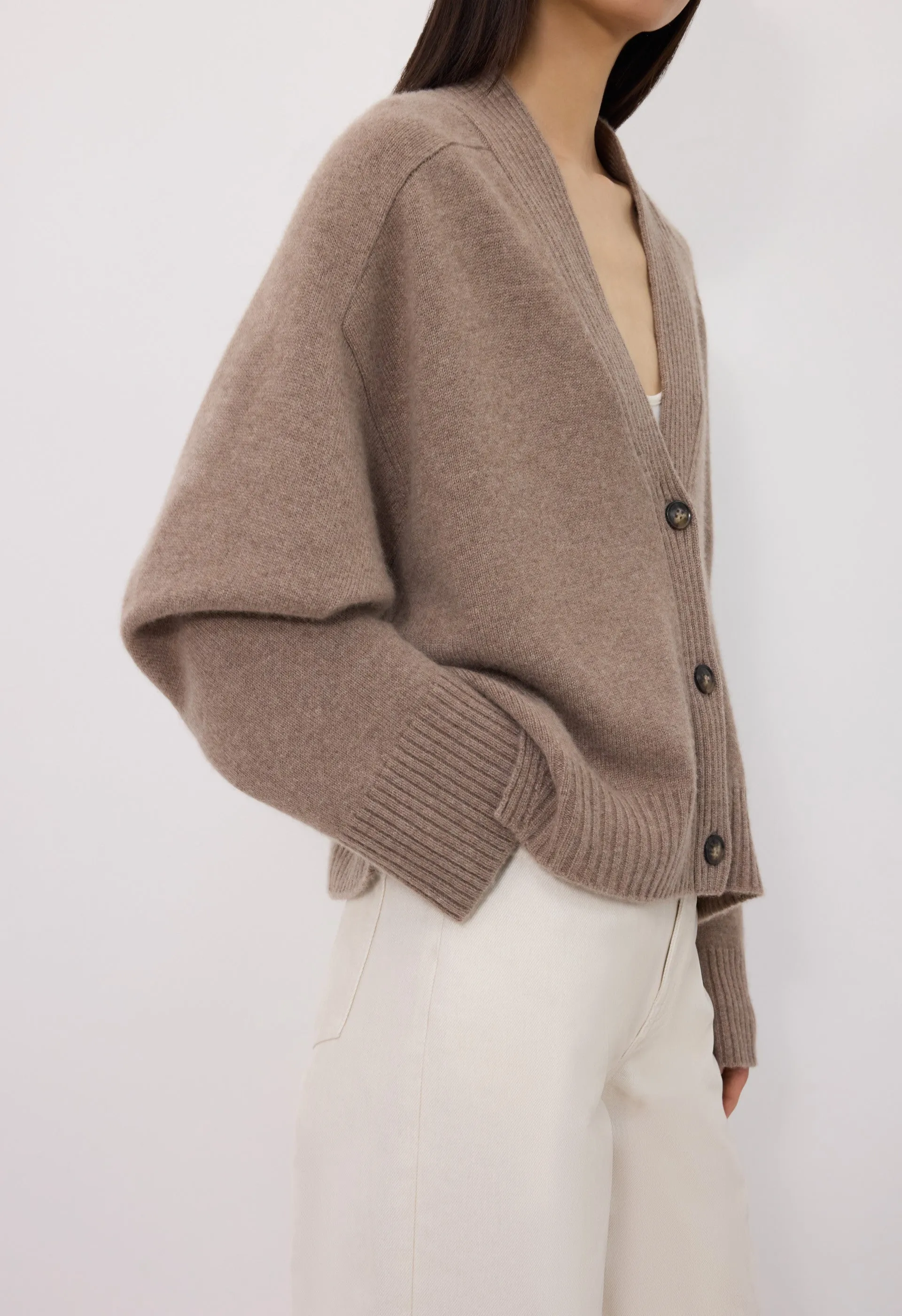 KAIA LDS Ribbed neckline cardigan sold by Loulou De Saison product image thumbnail 5