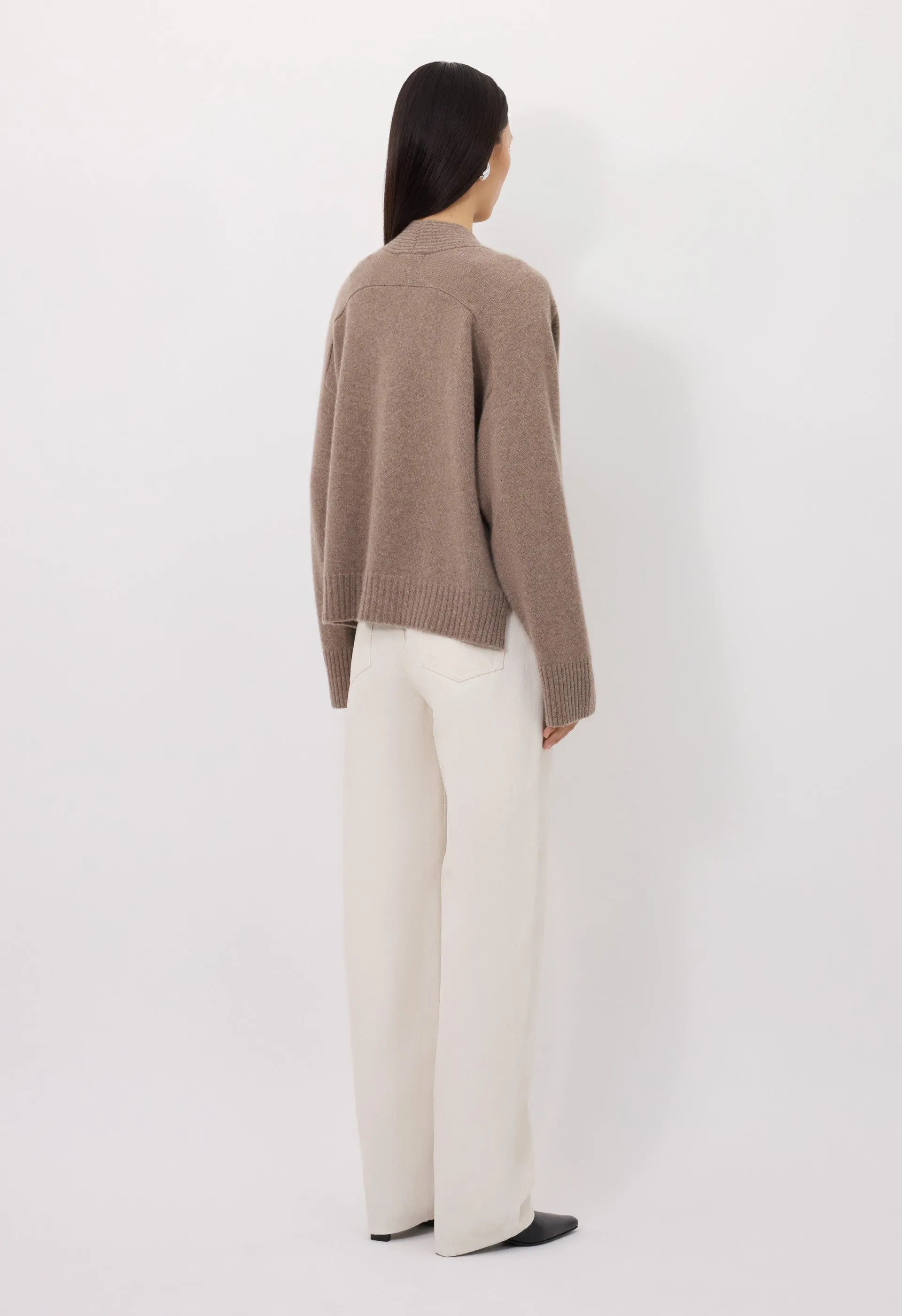 KAIA LDS Ribbed neckline cardigan sold by Loulou De Saison product image thumbnail 4