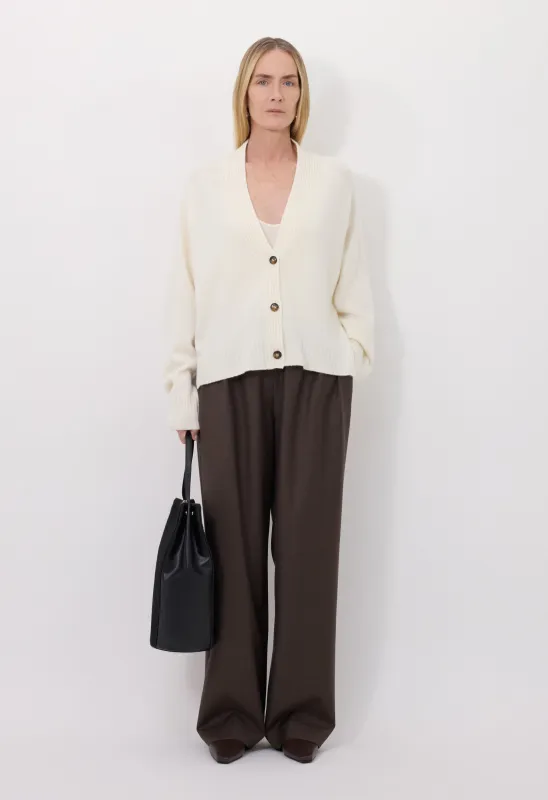 KAIA LDS Ribbed neckline cardigan sold by Loulou De Saison