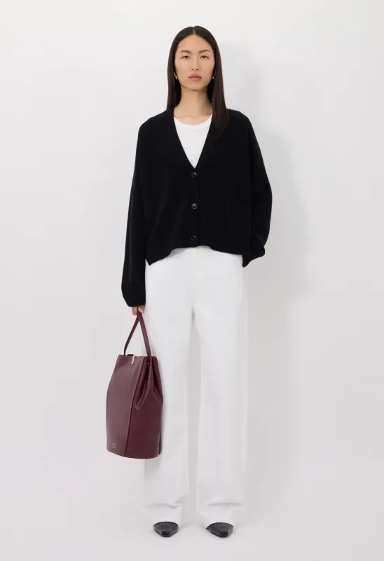 KAIA LDS Ribbed neckline cardigan sold by Loulou De Saison