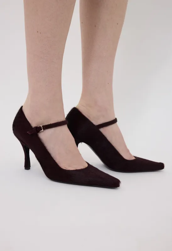 KABEL Pony-effect leather pumps made by Loulou De Saison