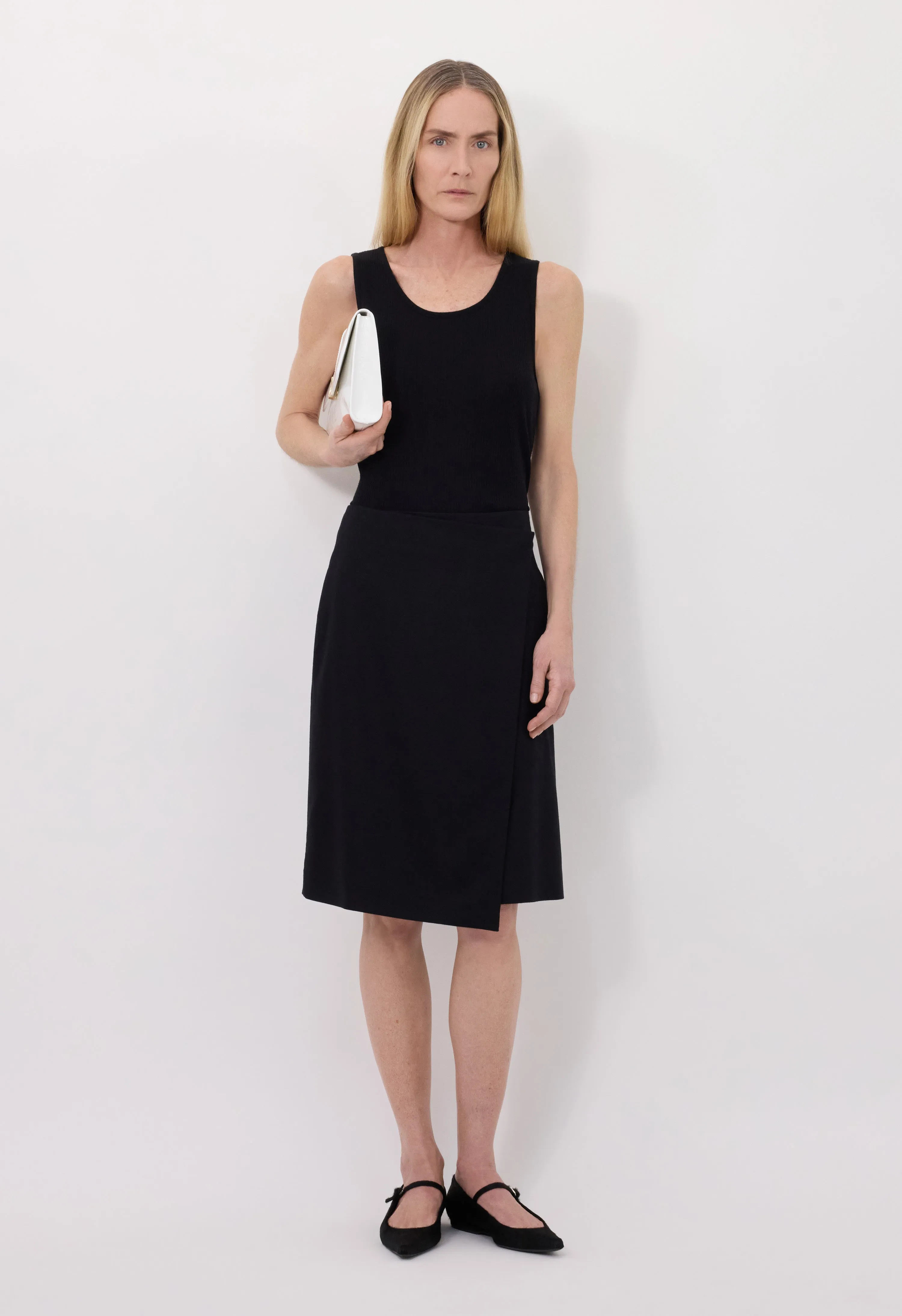 JIL Flannel wrap skirt sold by Loulou De Saison