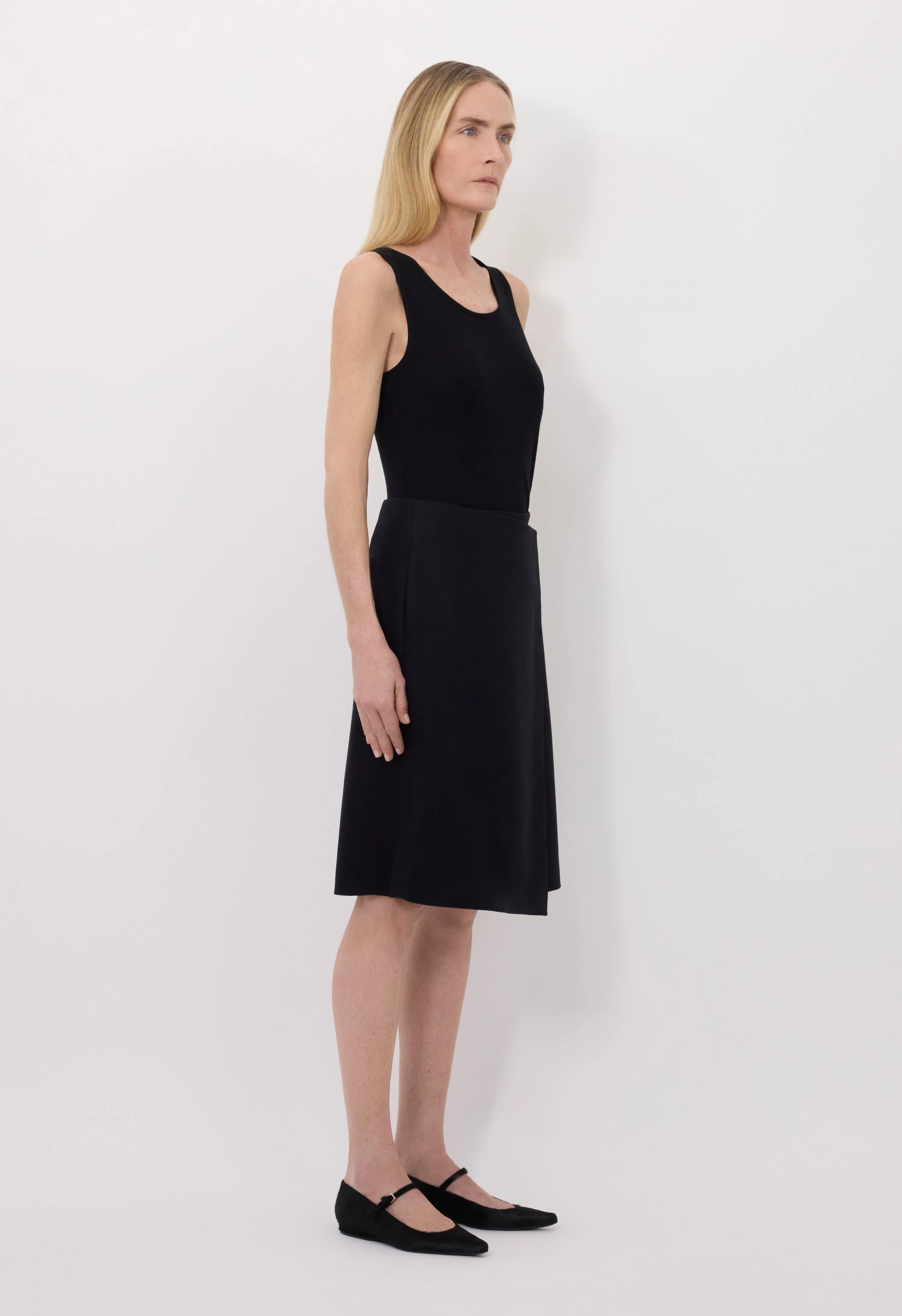 JIL Flannel wrap skirt sold by Loulou De Saison product image thumbnail 3