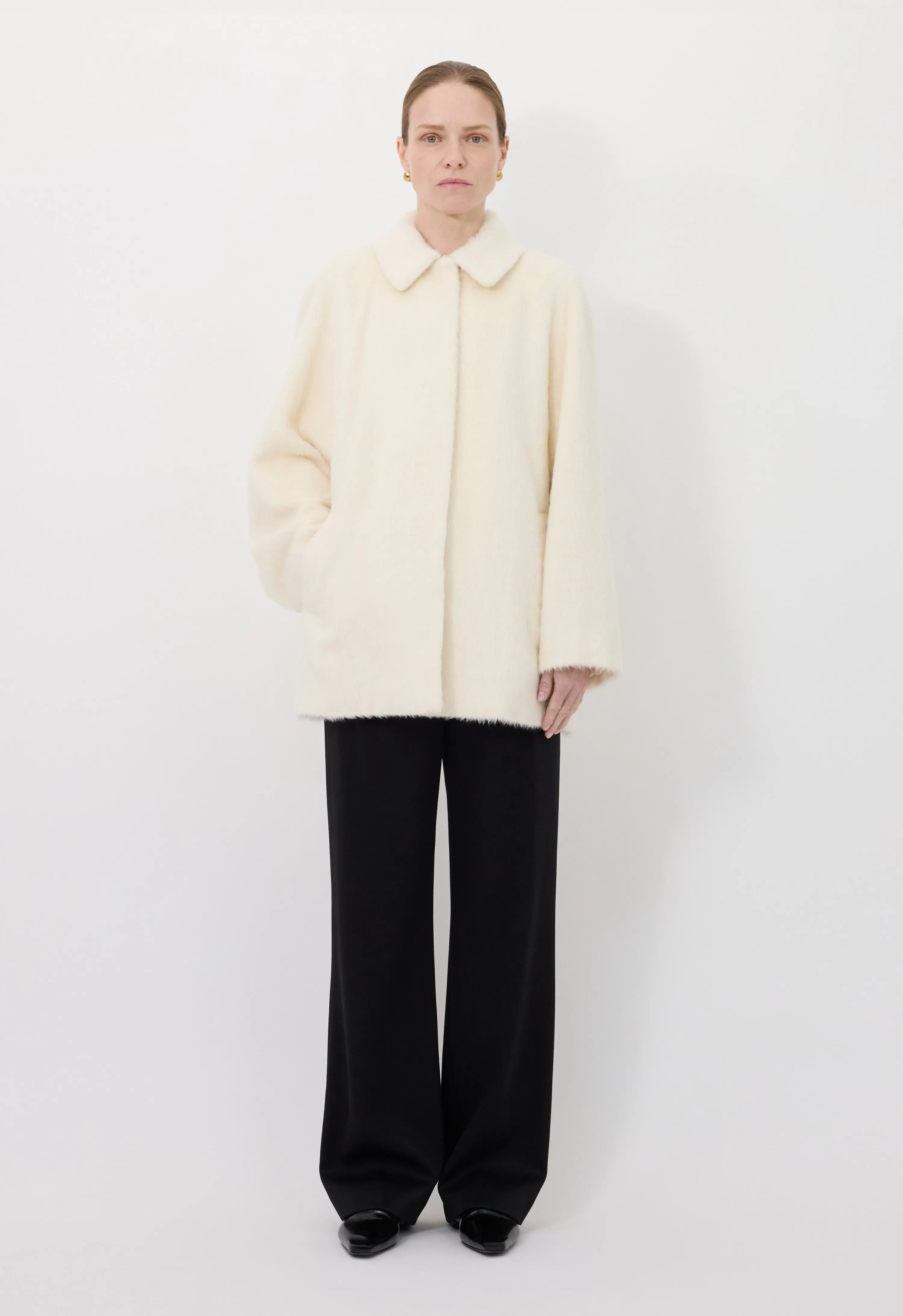 JAKOB Alpaca short coat sold by Loulou De Saison