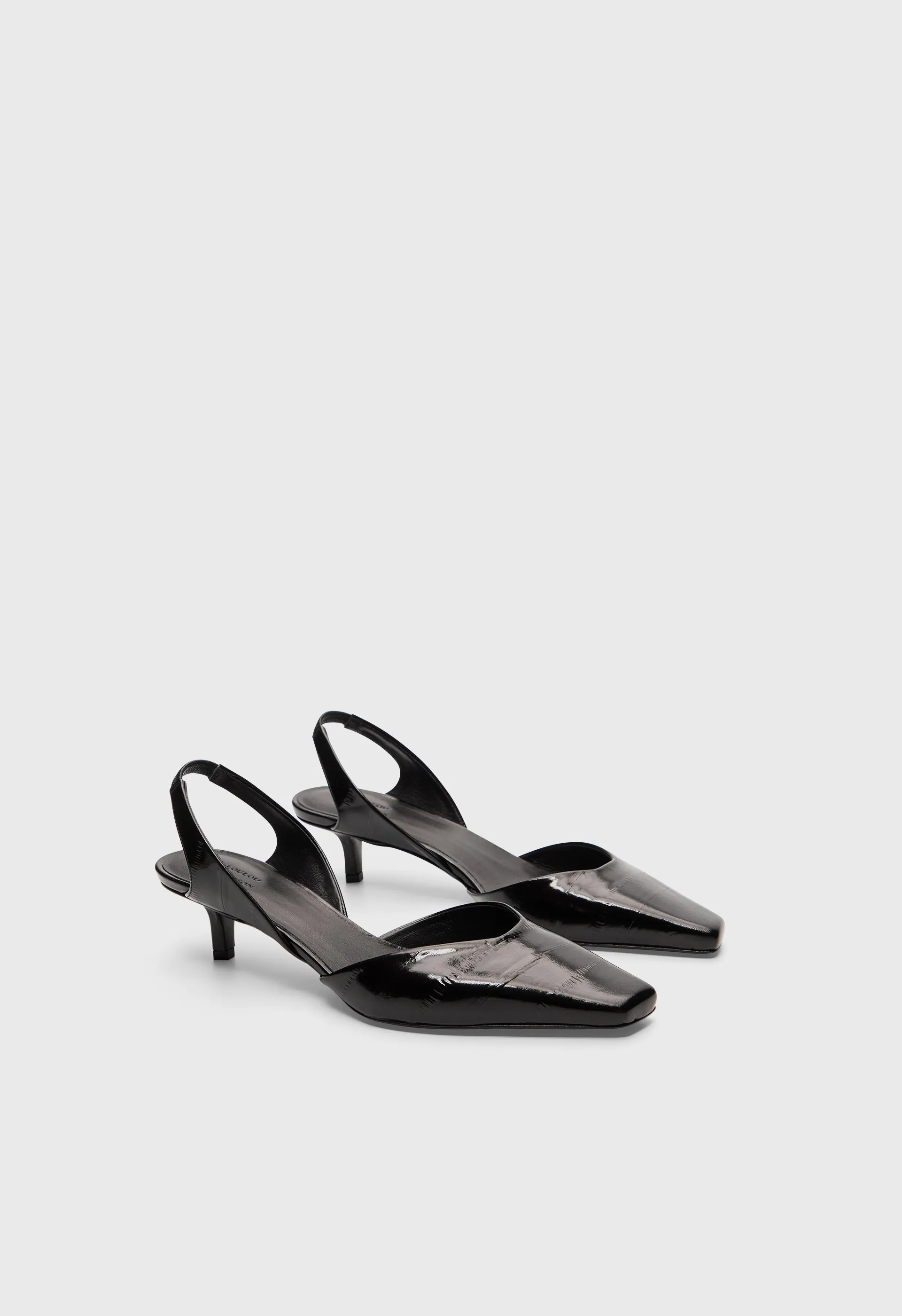 HYDE Eel-effect leather slingback shoes sold by Loulou De Saison product image thumbnail 2