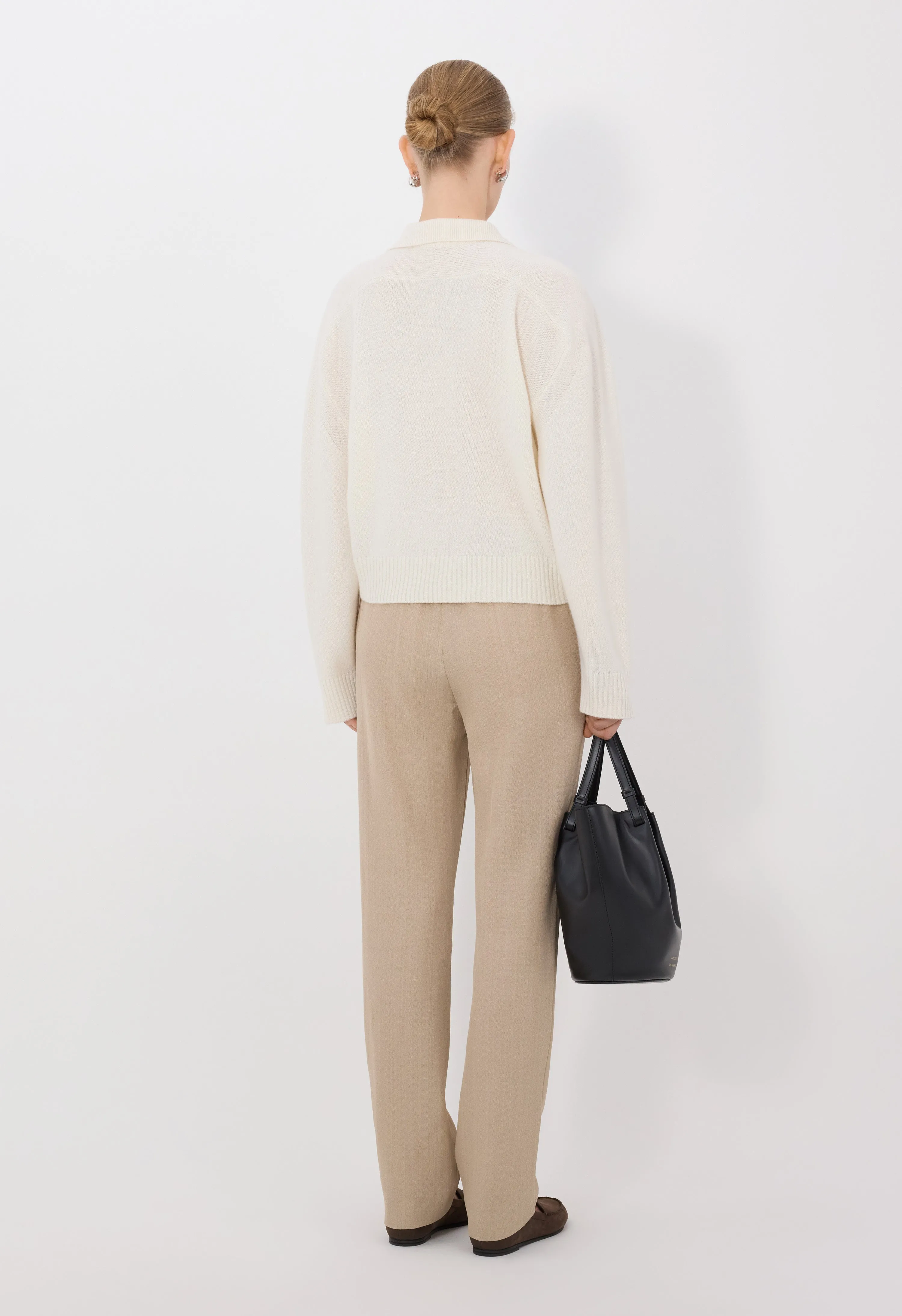 HOMERE LDS Cashmere polo sweater sold by Loulou De Saison product image thumbnail 5