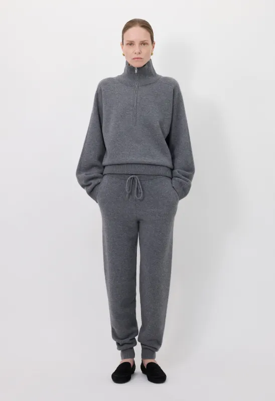 HESPERO LDS Cashmere French terry joggers made by Loulou De Saison