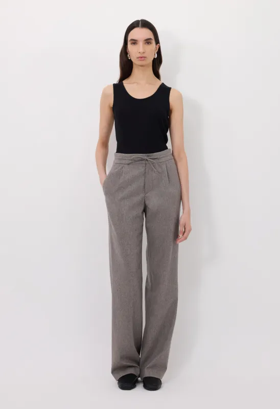HARLEM Flannel trousers made by Loulou De Saison
