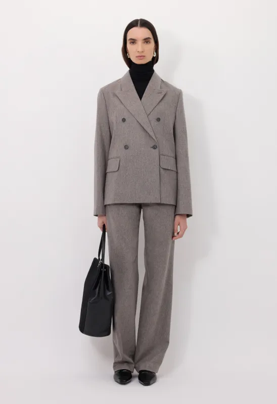 GINA Double breasted flannel jacket sold by Loulou De Saison