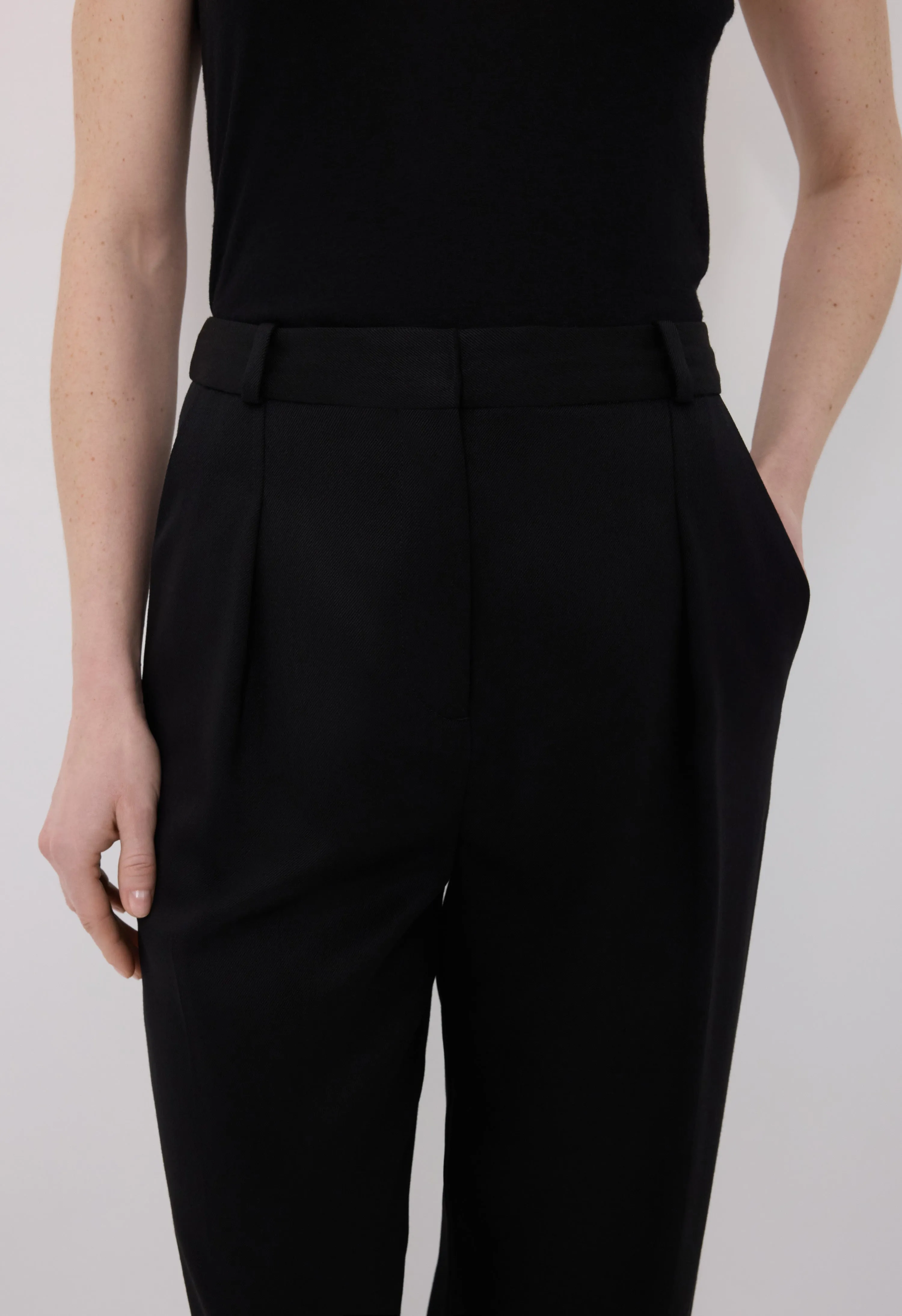 GARBO Wool blend trousers sold by Loulou De Saison product image thumbnail 4