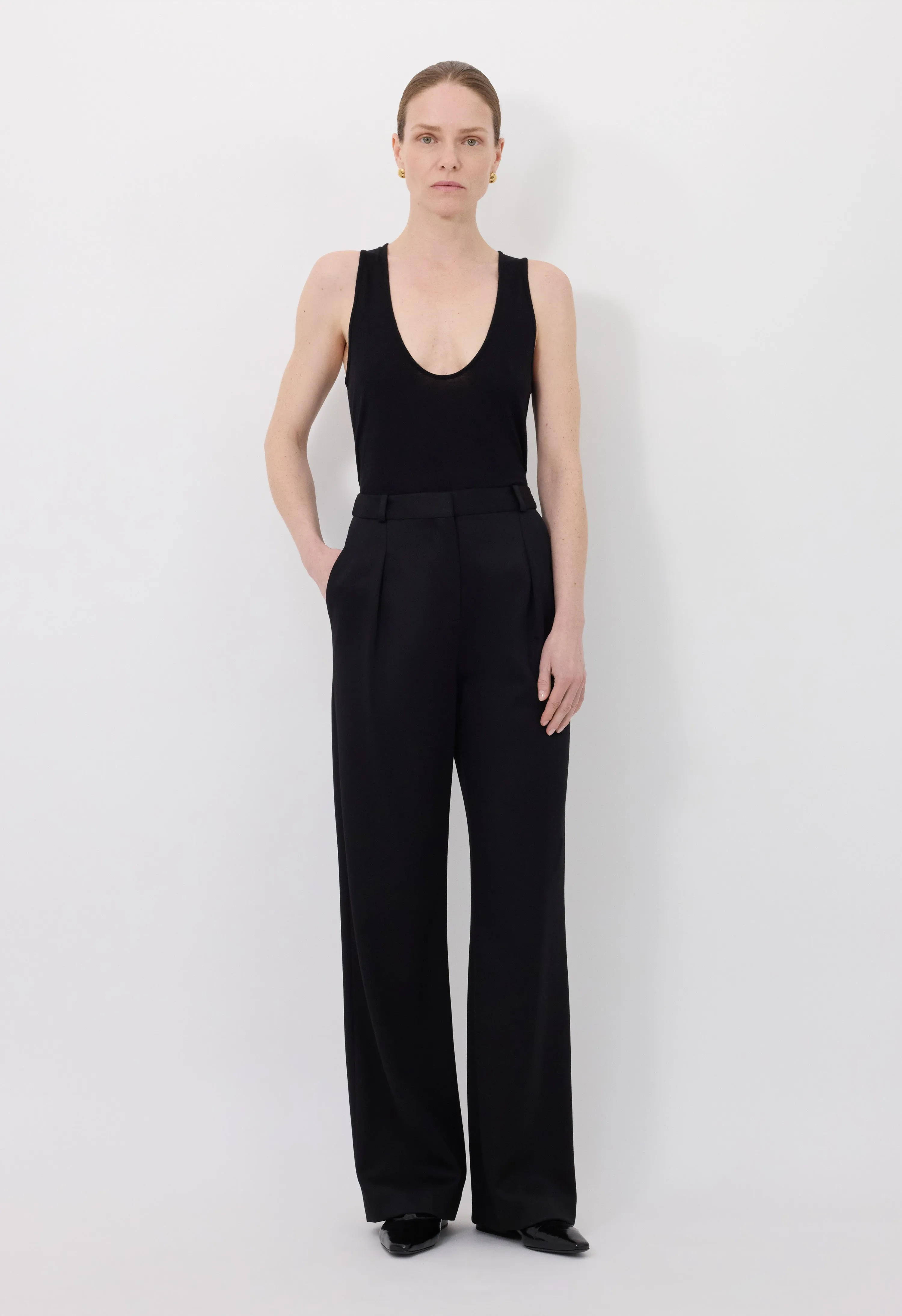 GARBO Wool blend trousers sold by Loulou De Saison