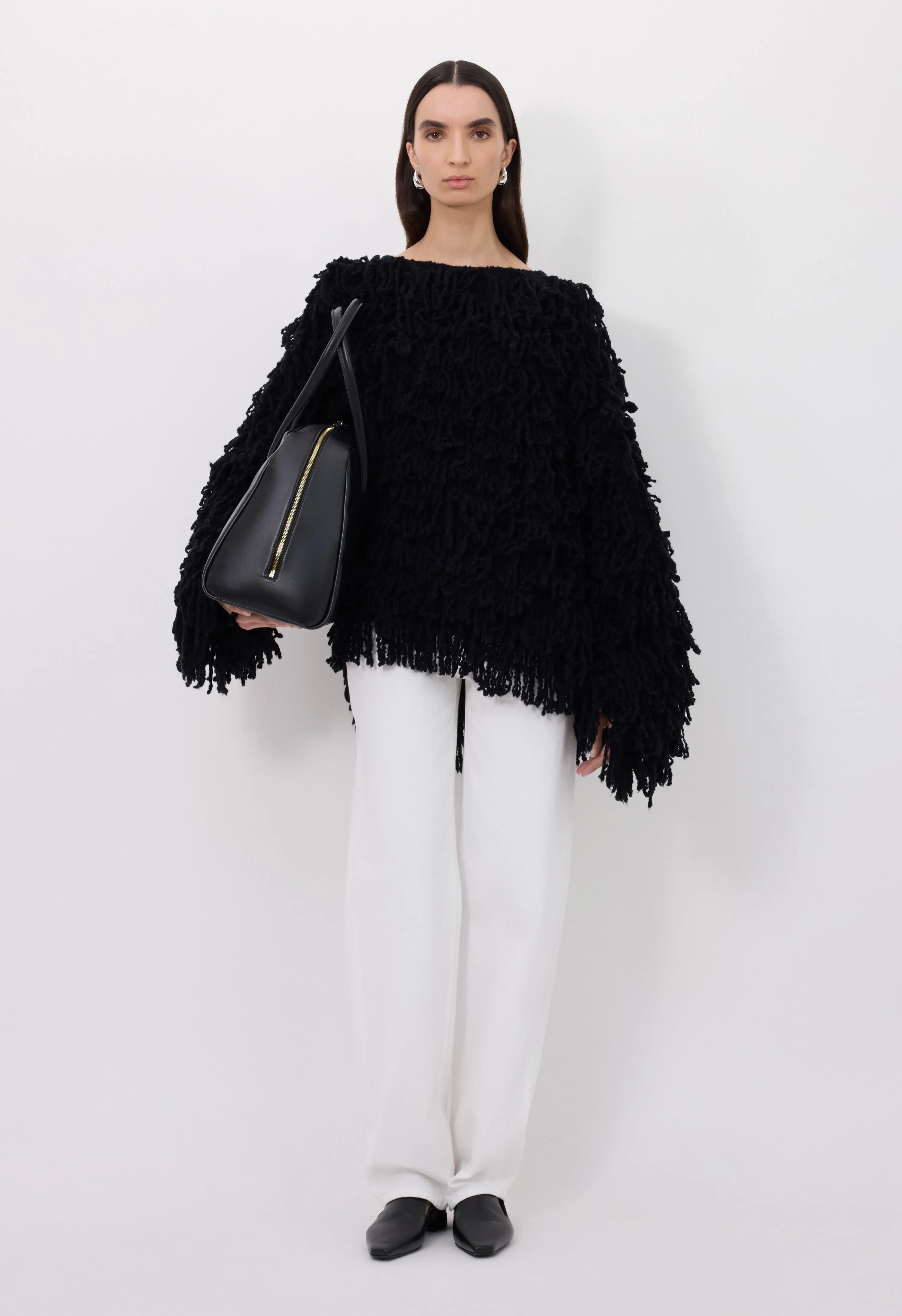 GABIN Alpaca fringes sweater sold by Loulou De Saison