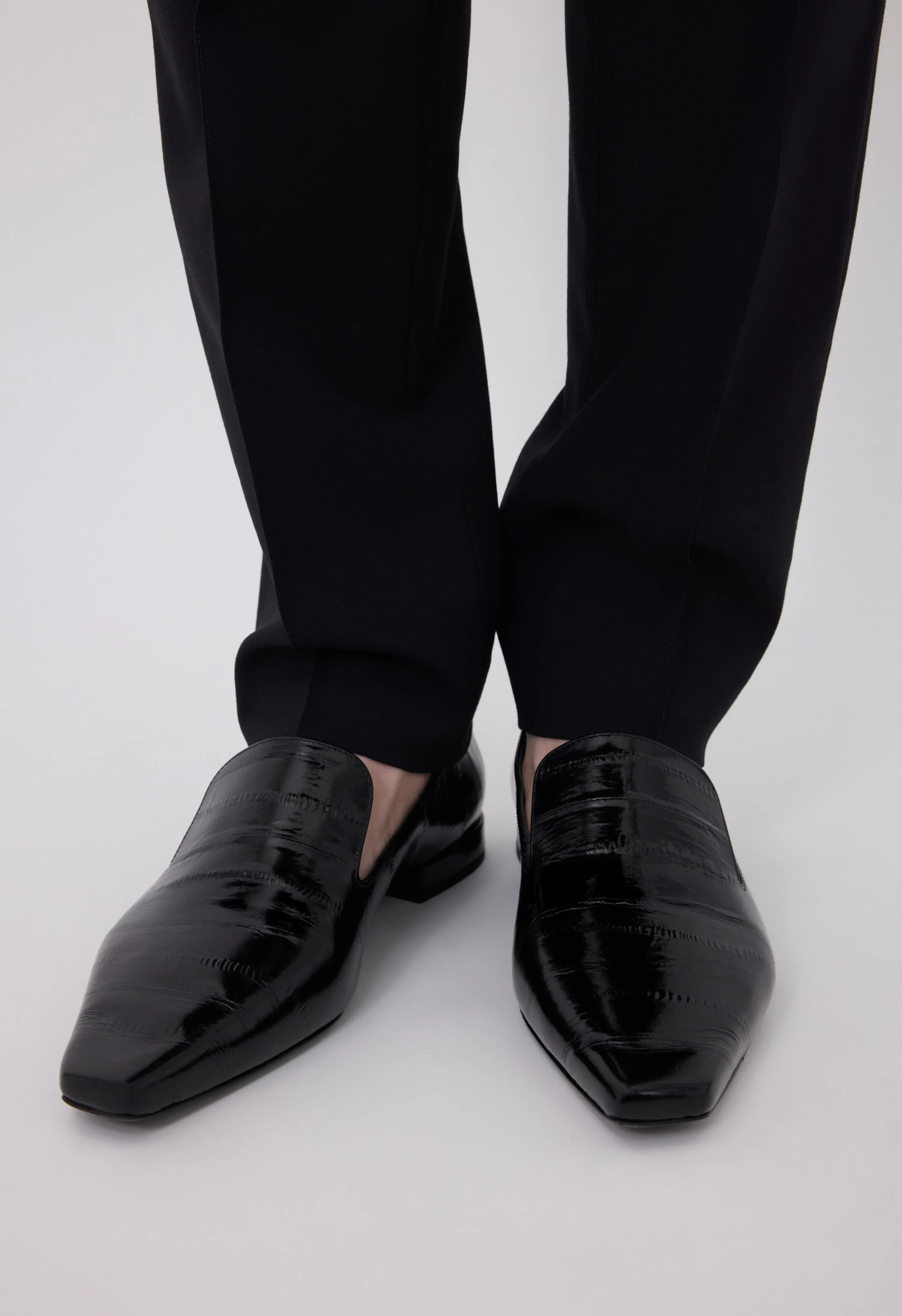 EMMET Eel-effect leather loafers sold by Loulou De Saison product image thumbnail 2