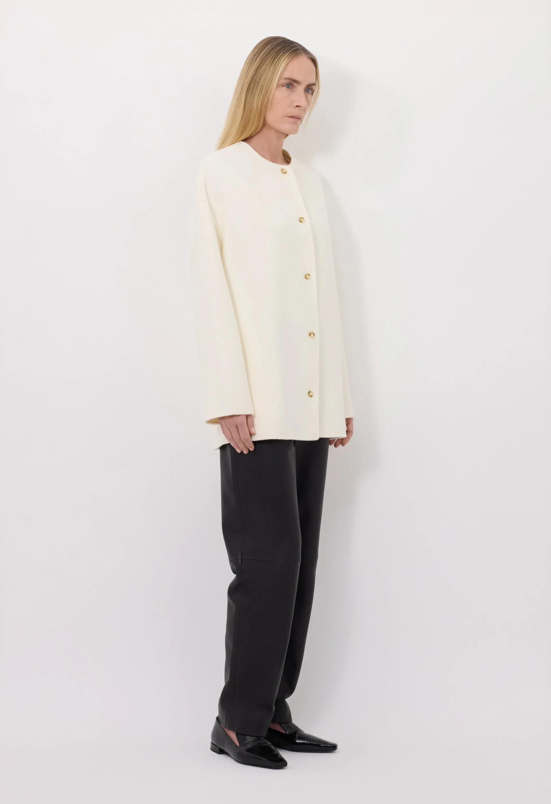 DUNNE Wool drap short coat sold by Loulou De Saison product image thumbnail 3