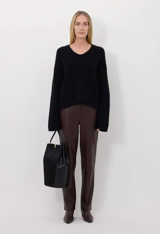 DERRY Plunging U neck sweater sold by Loulou De Saison