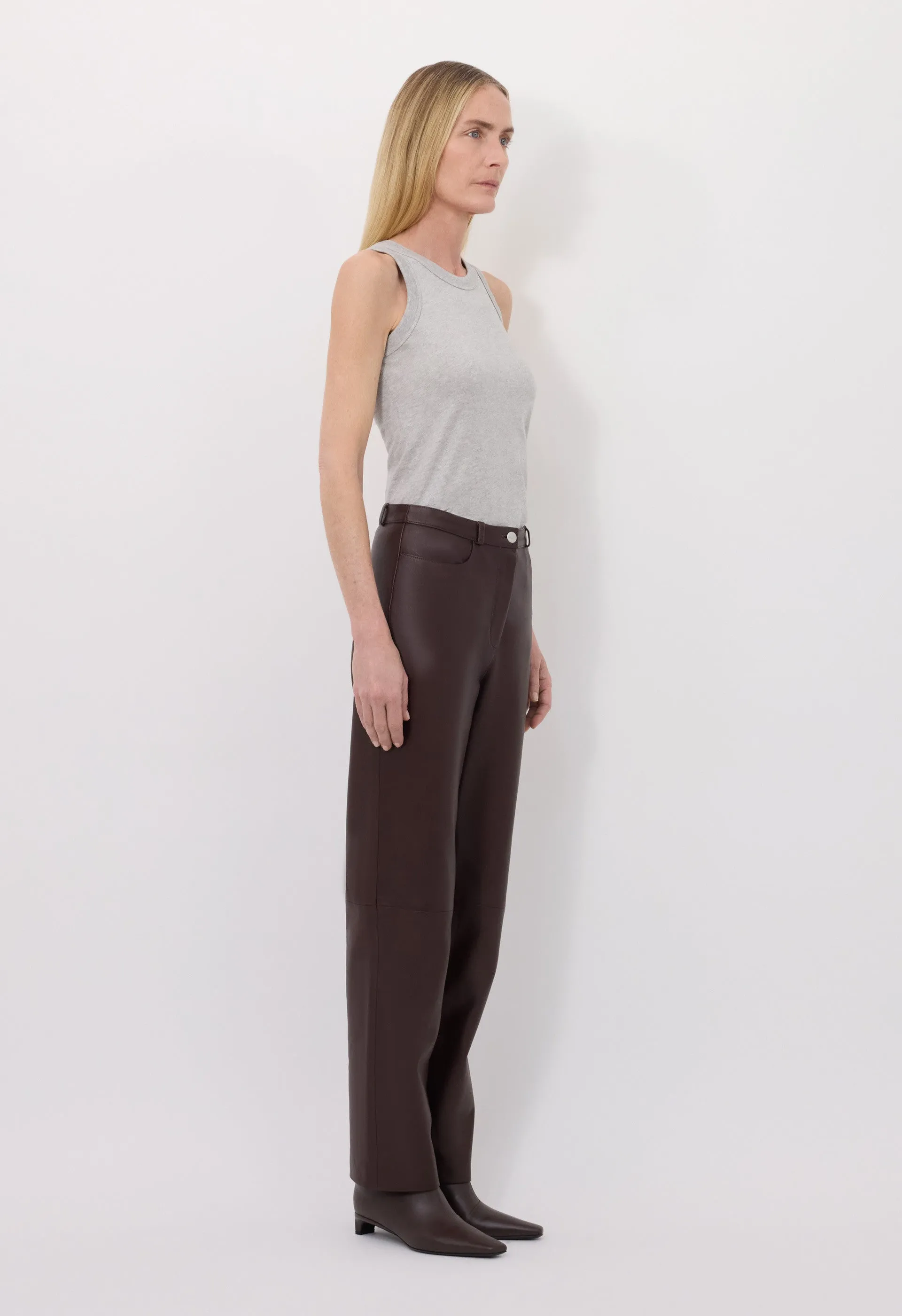 COBE Leather trousers sold by Loulou De Saison product image thumbnail 3