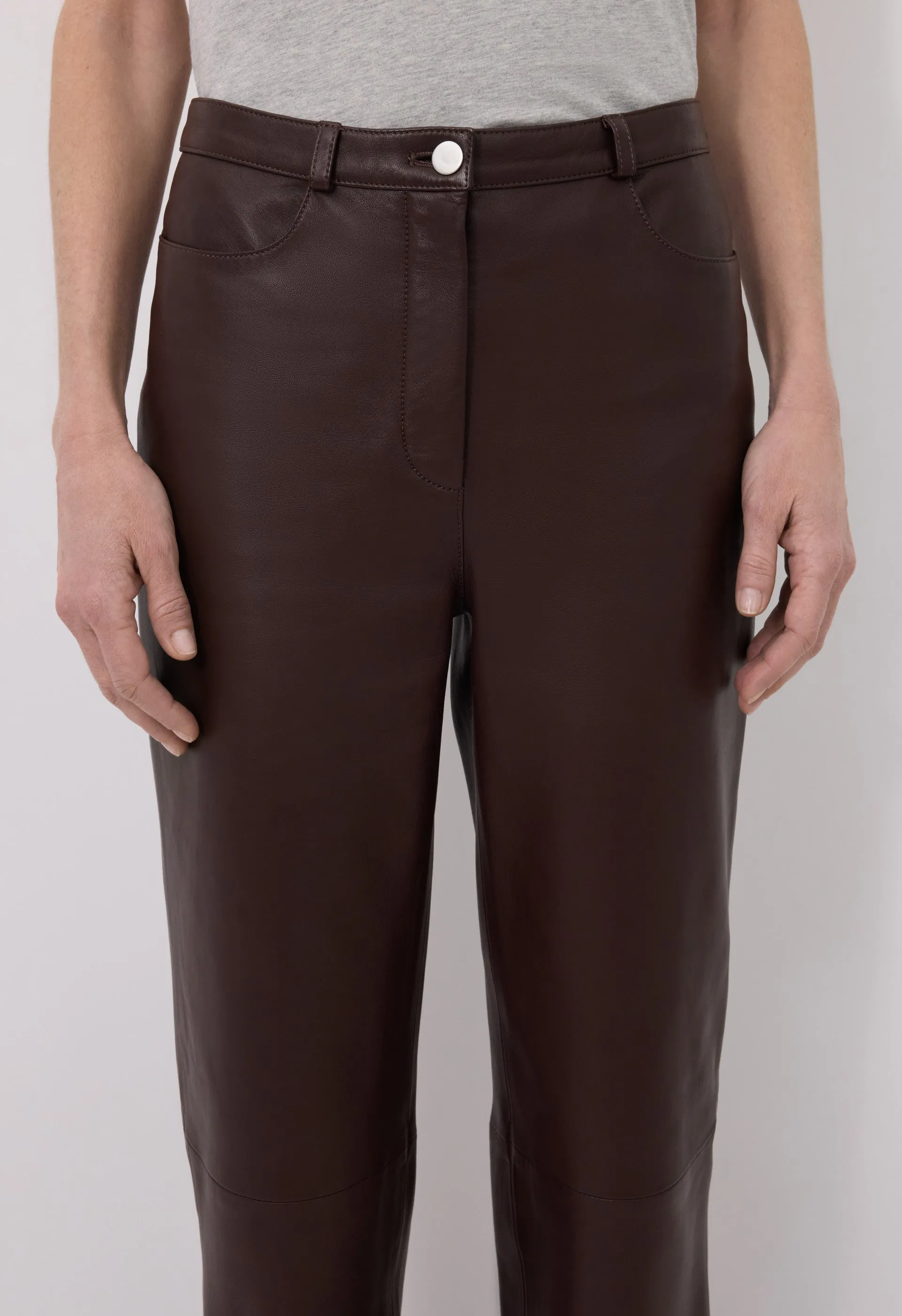 COBE Leather trousers sold by Loulou De Saison product image thumbnail 4