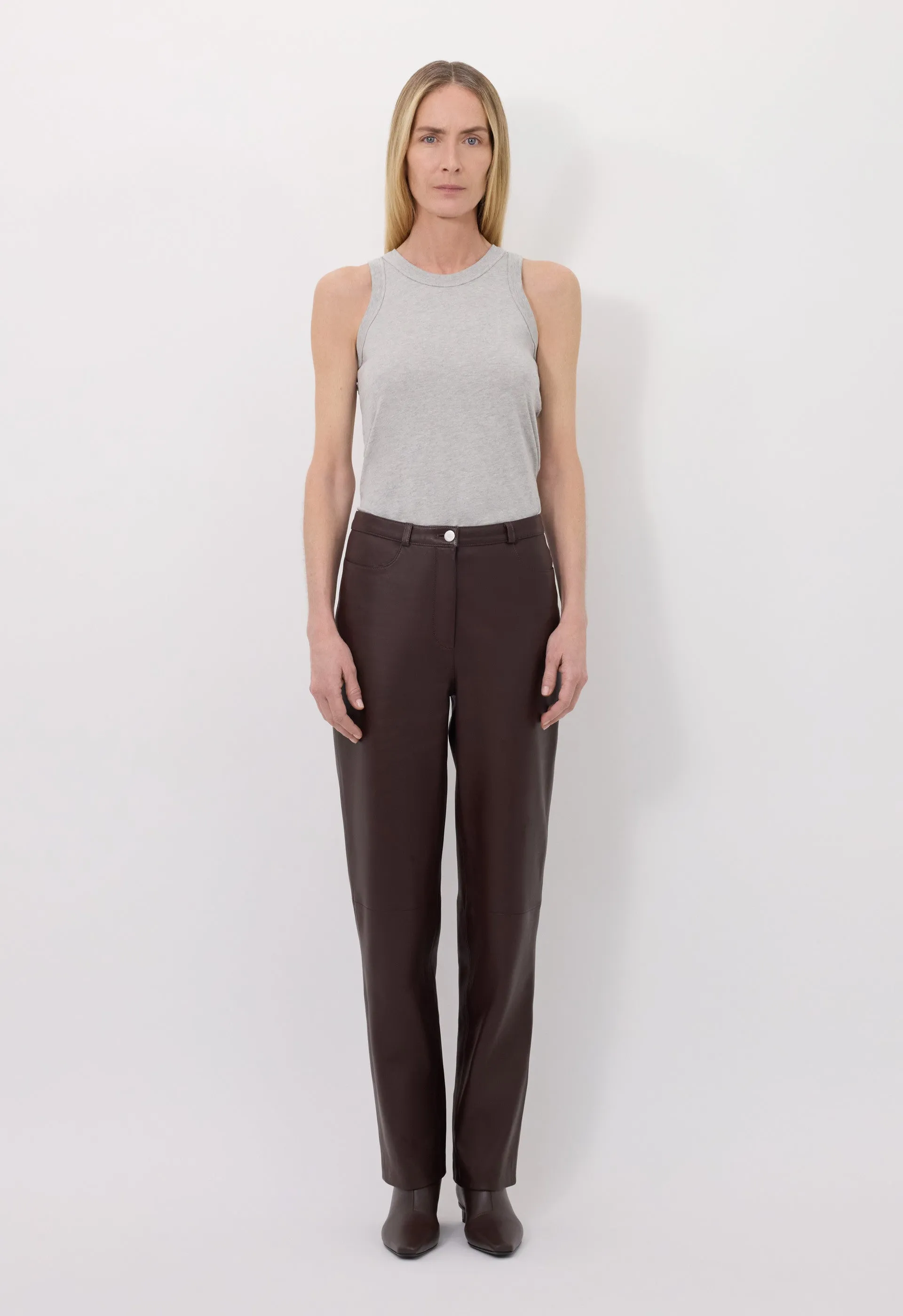 COBE Leather trousers sold by Loulou De Saison