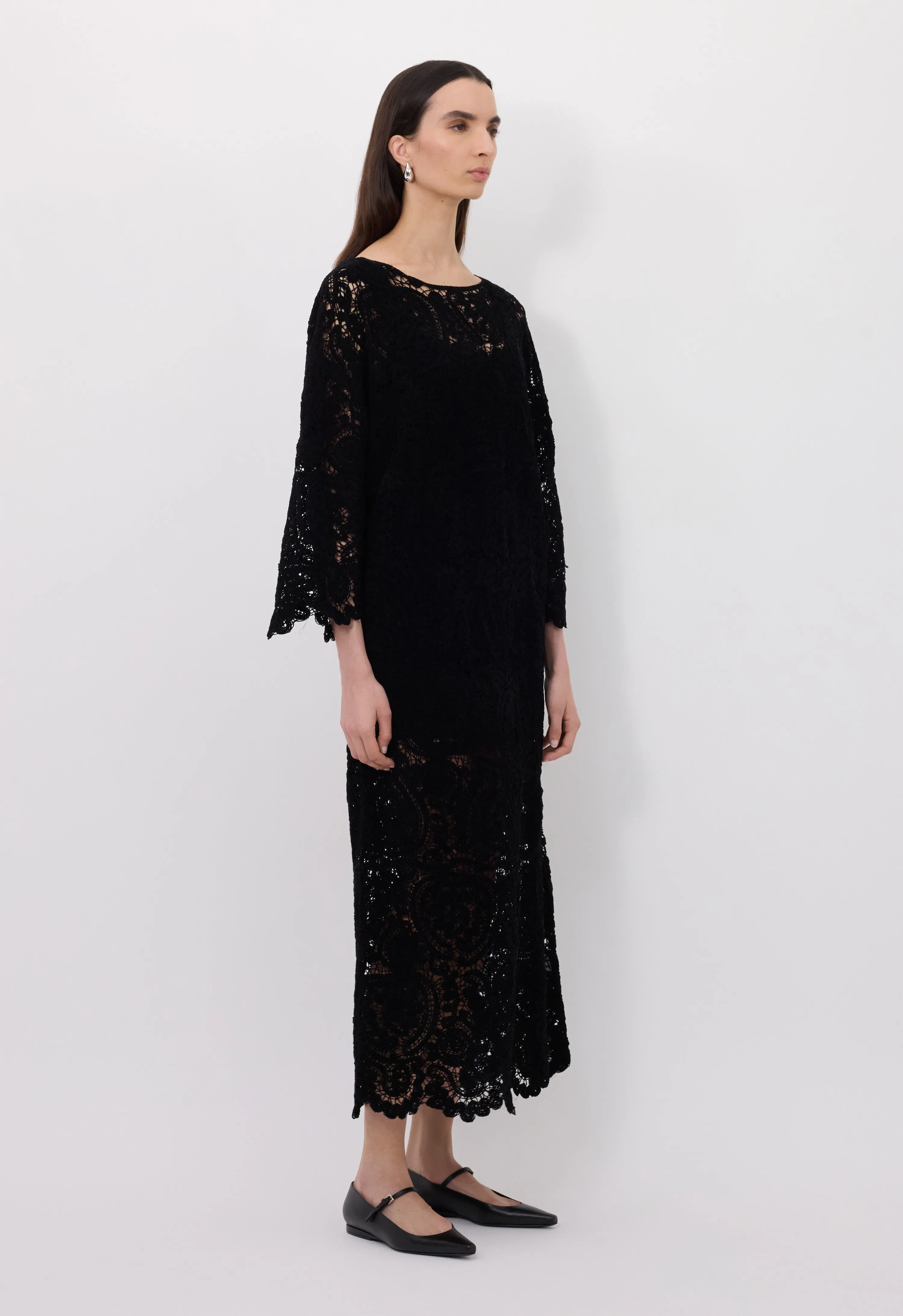 CIKO Velvet silk knit dress sold by Loulou De Saison product image thumbnail 3