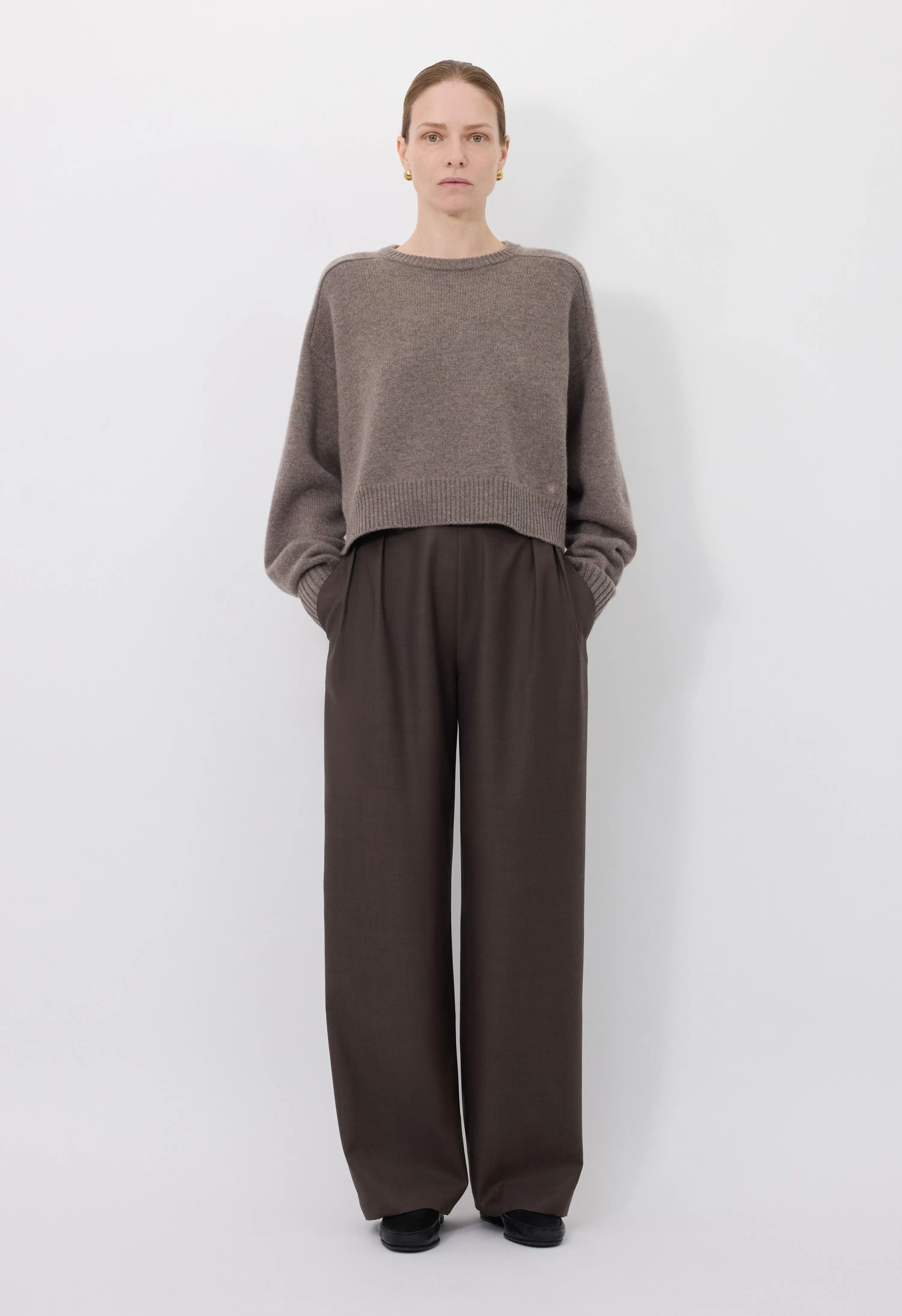 BRUZZI LDS Boxy cashmere sweater sold by Loulou De Saison