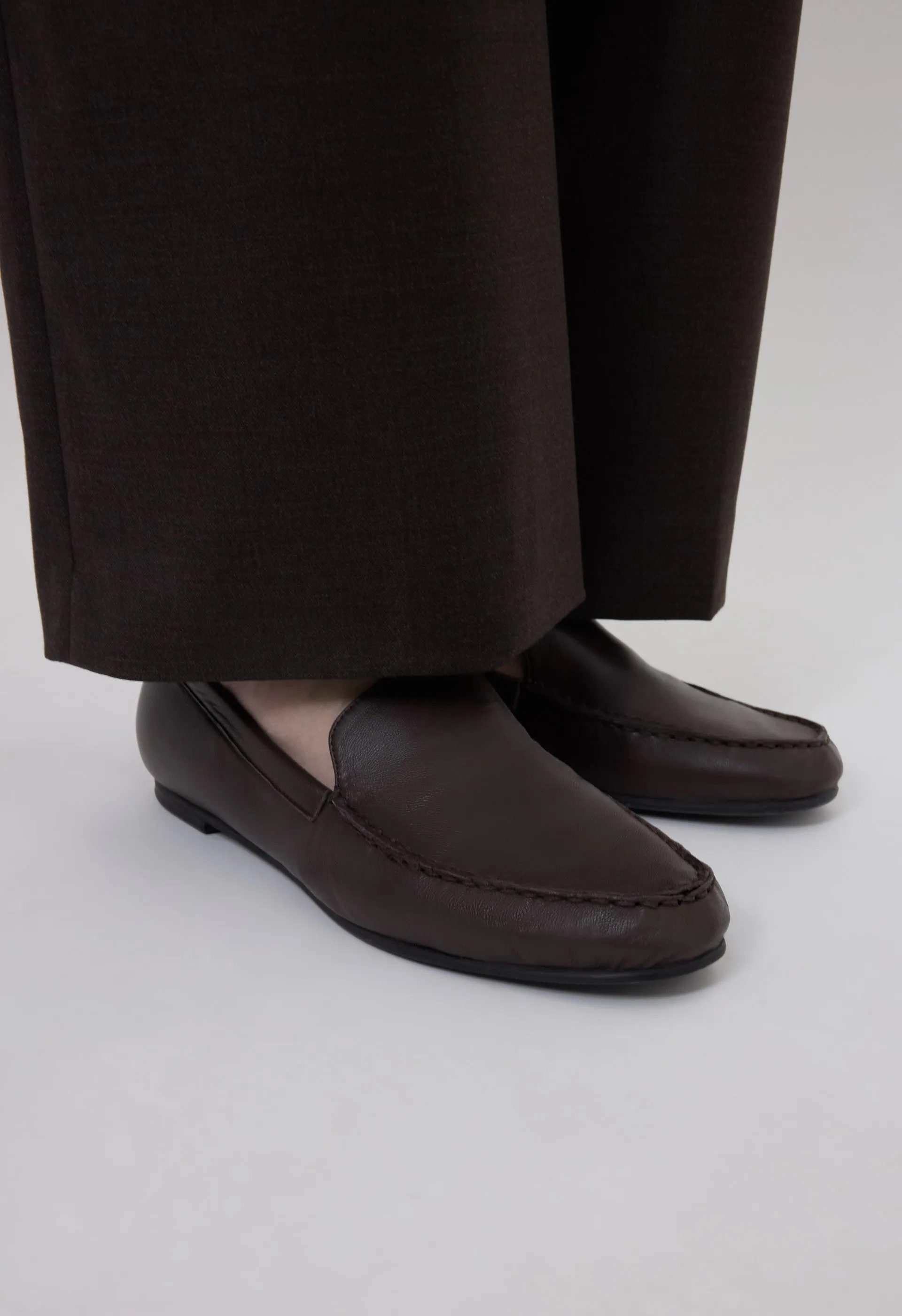 BOROS Nappa leather loafers sold by Loulou De Saison