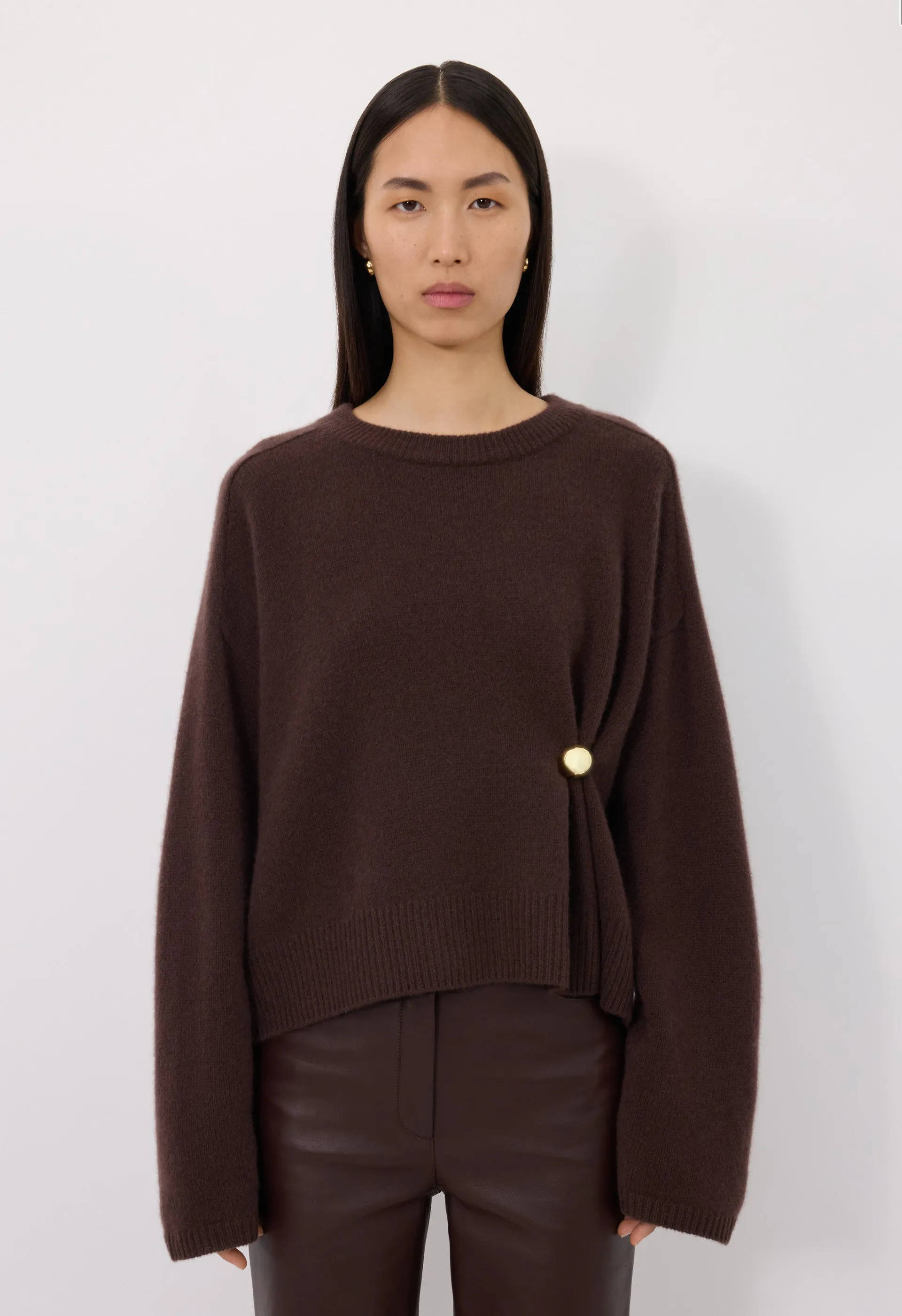 BILL Metal ornament cashmere sweater sold by Loulou De Saison product image thumbnail 4