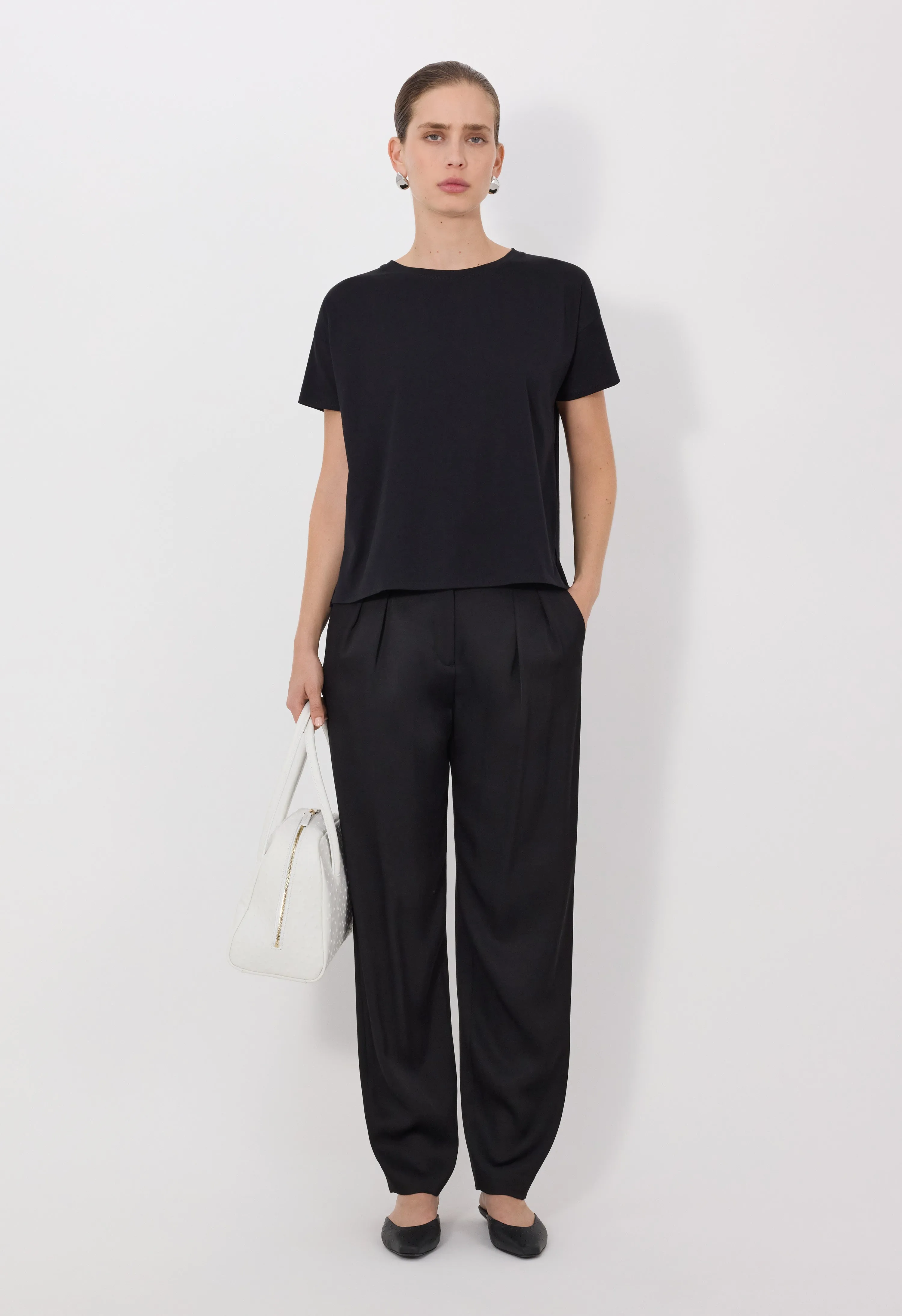 BASILUZZO LDS Boxy fit T-shirt sold by Loulou De Saison