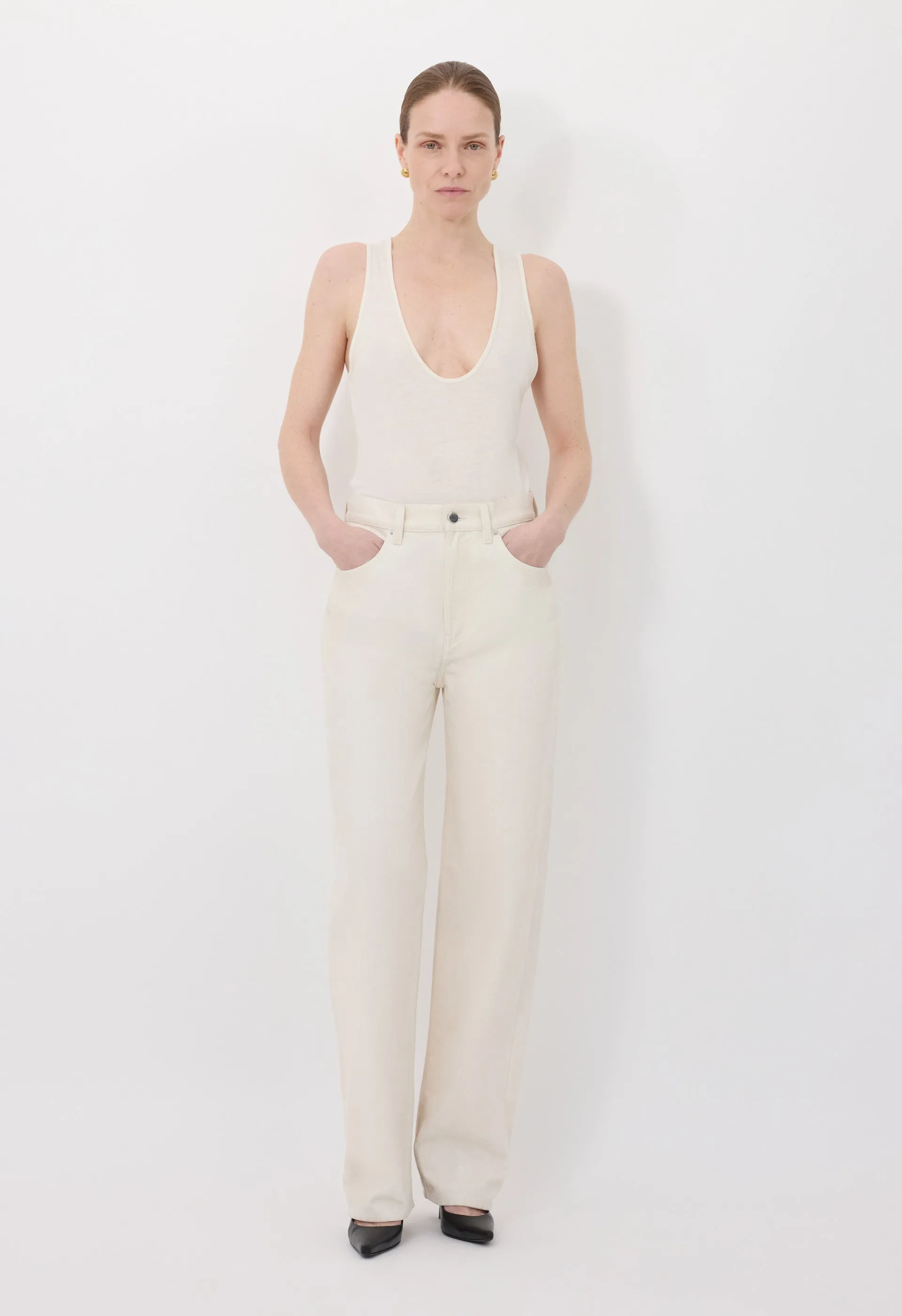 ASMAR Velvet denim jeans sold by Loulou De Saison