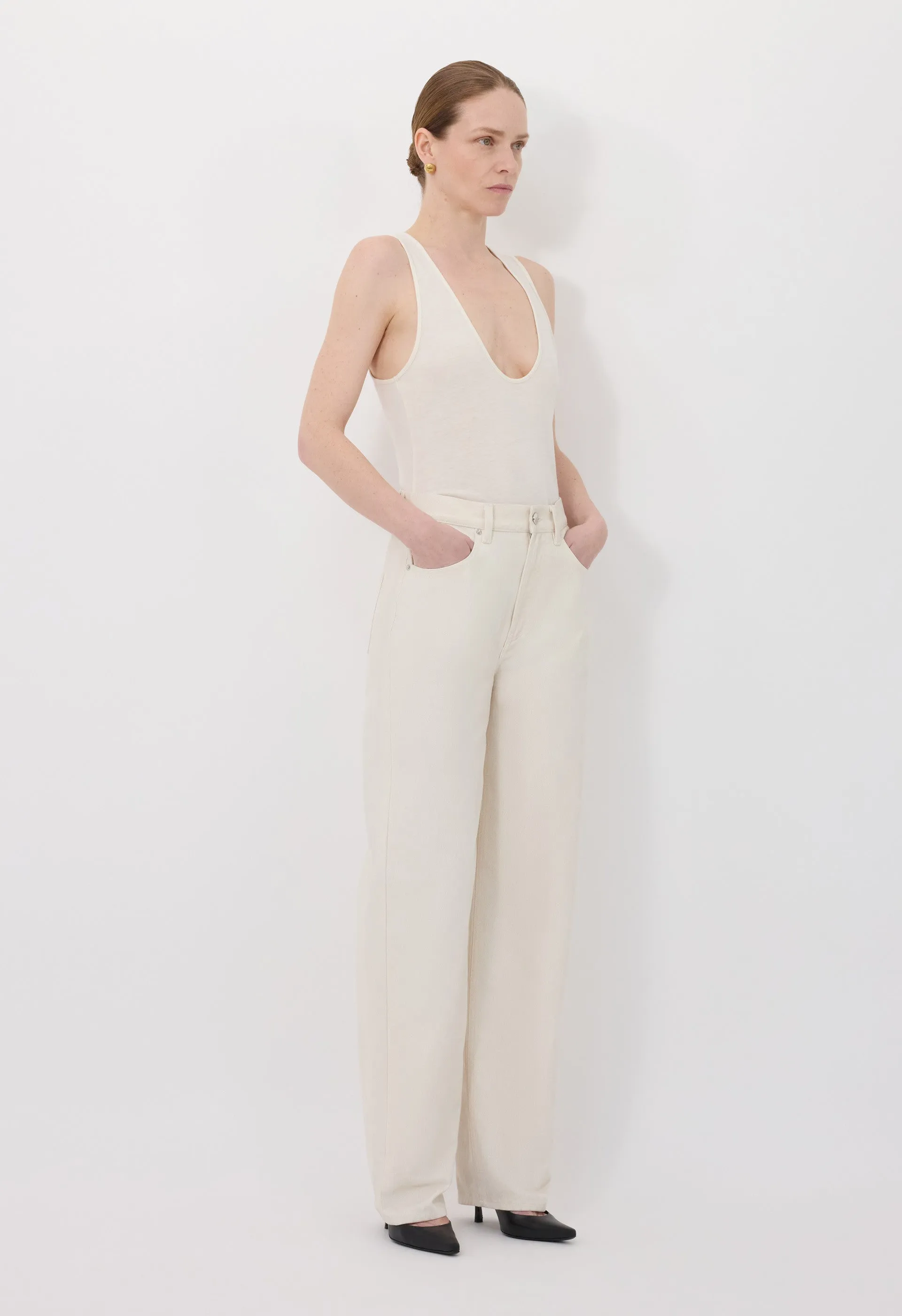 ASMAR Velvet denim jeans sold by Loulou De Saison product image thumbnail 3