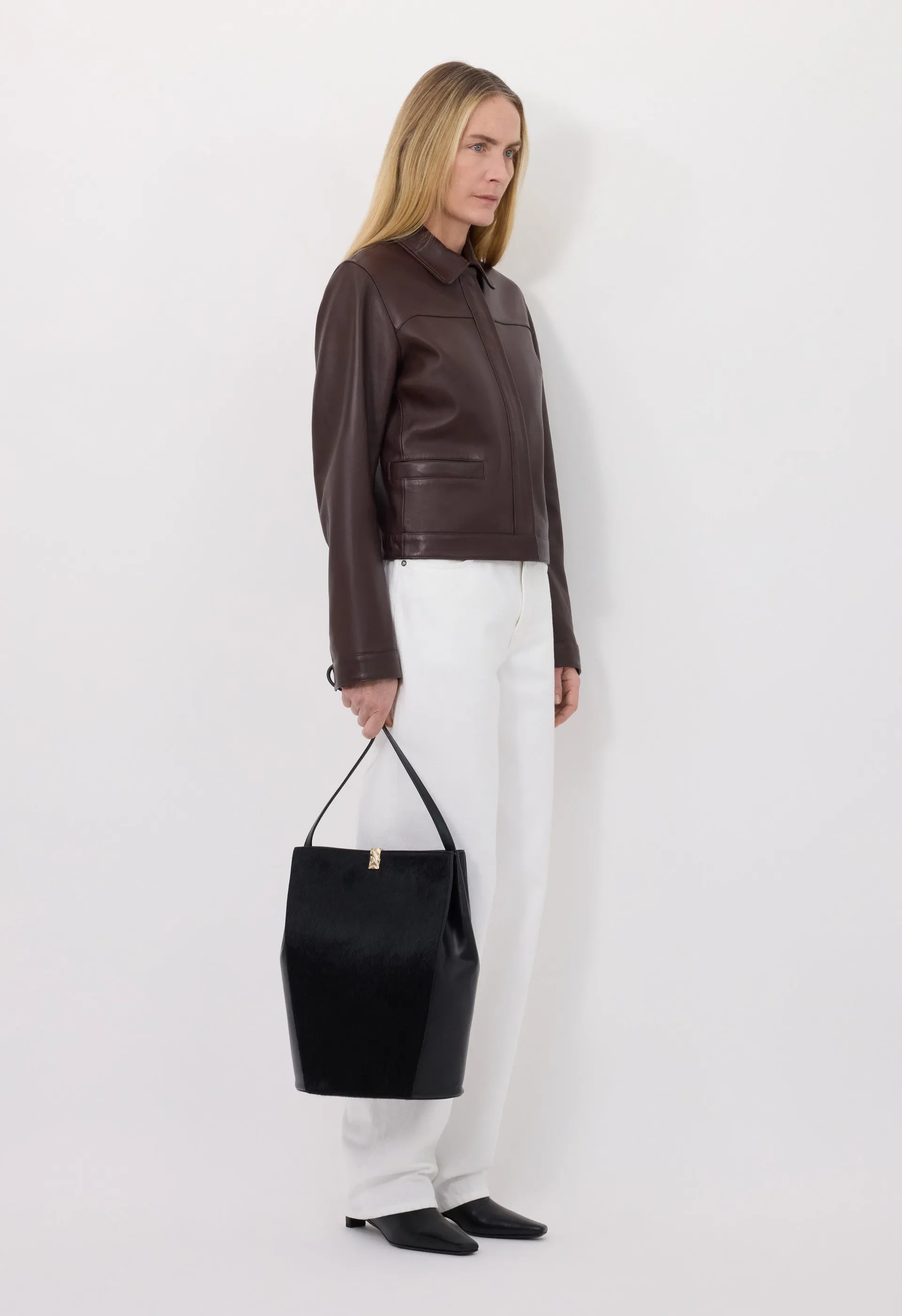 ASCOT Leather jacket sold by Loulou De Saison product image thumbnail 3