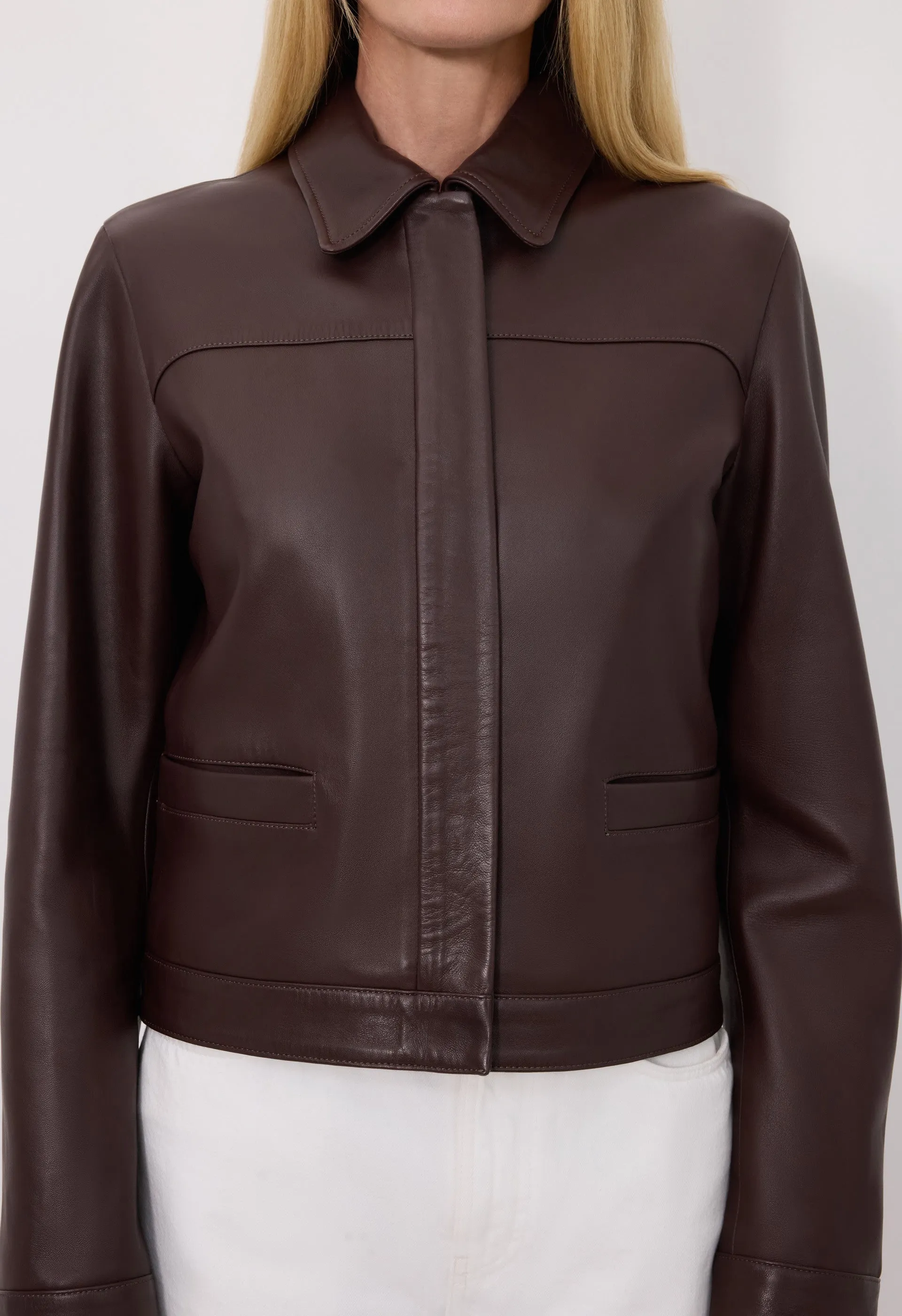 ASCOT Leather jacket sold by Loulou De Saison product image thumbnail 4