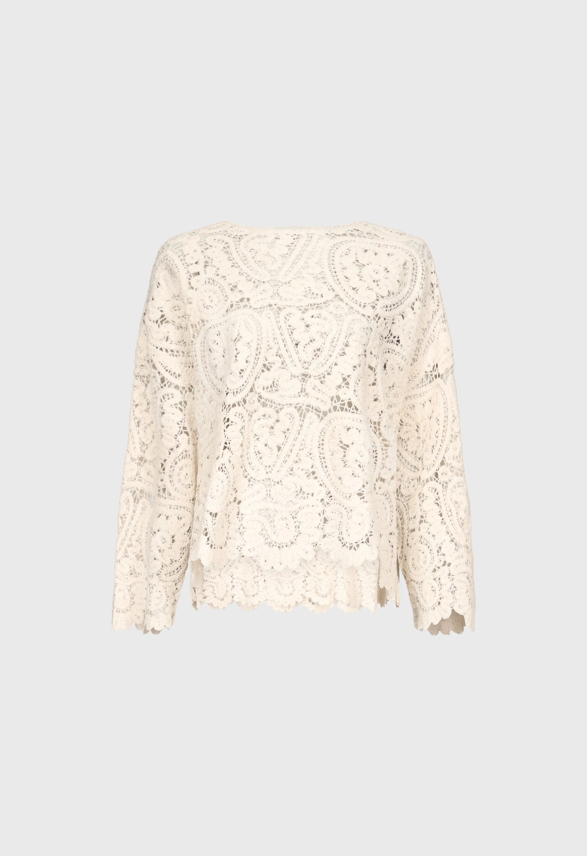 AROLD Velvet silk crochet sweater sold by Loulou De Saison product image thumbnail 2