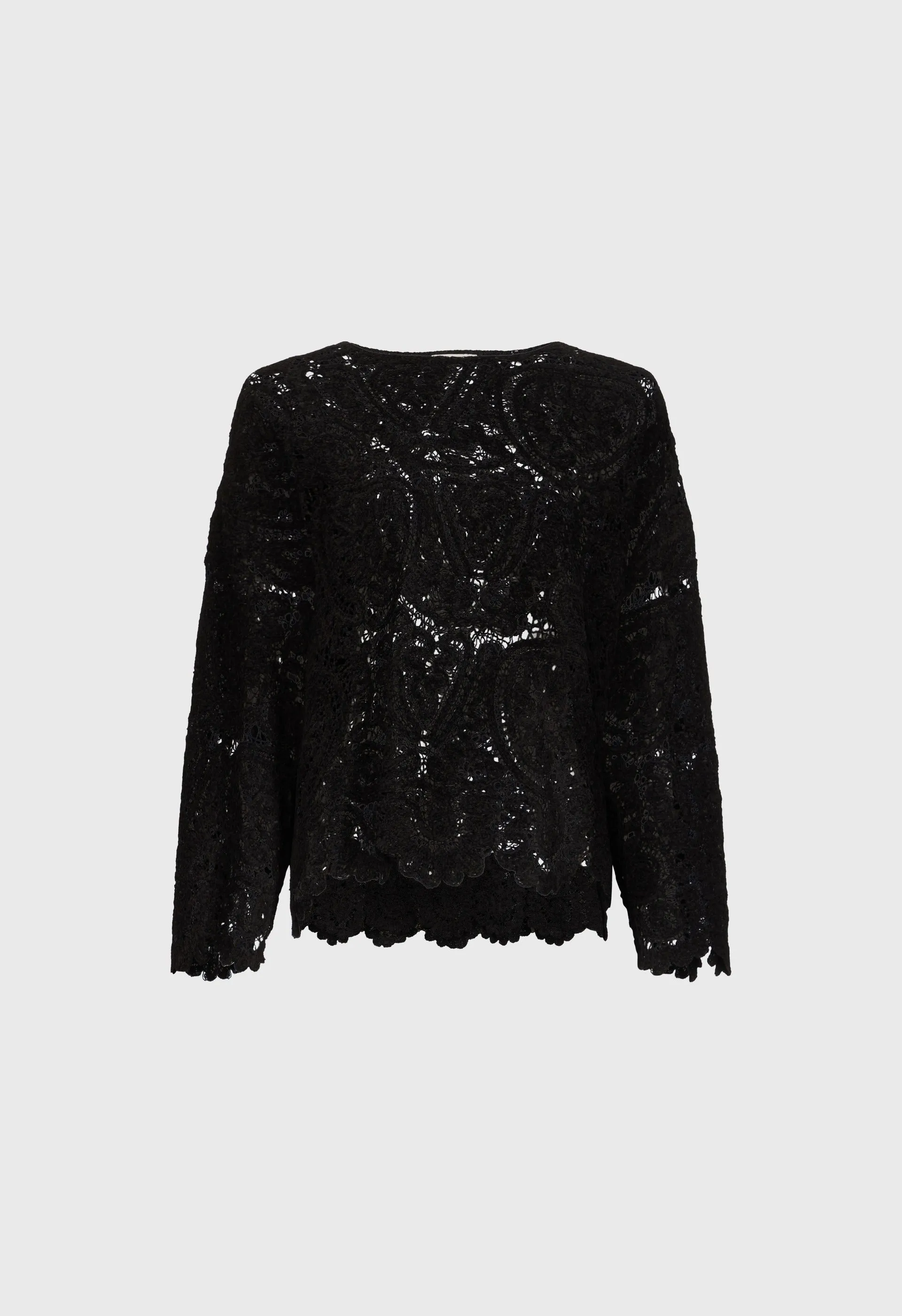 AROLD Velvet silk crochet sweater sold by Loulou De Saison product image thumbnail 2