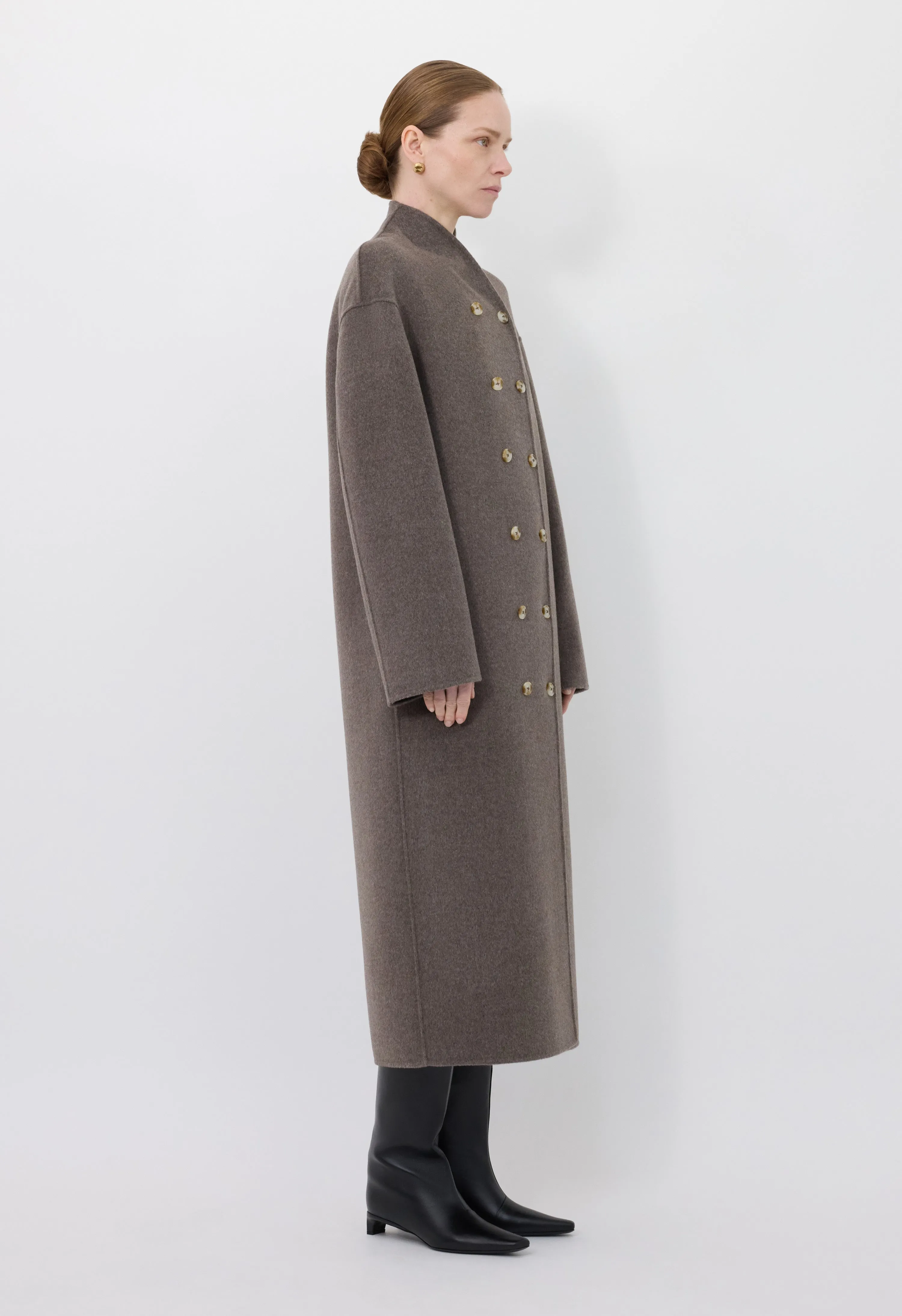 AMORY Cashmere drap long coat sold by Loulou De Saison product image thumbnail 3